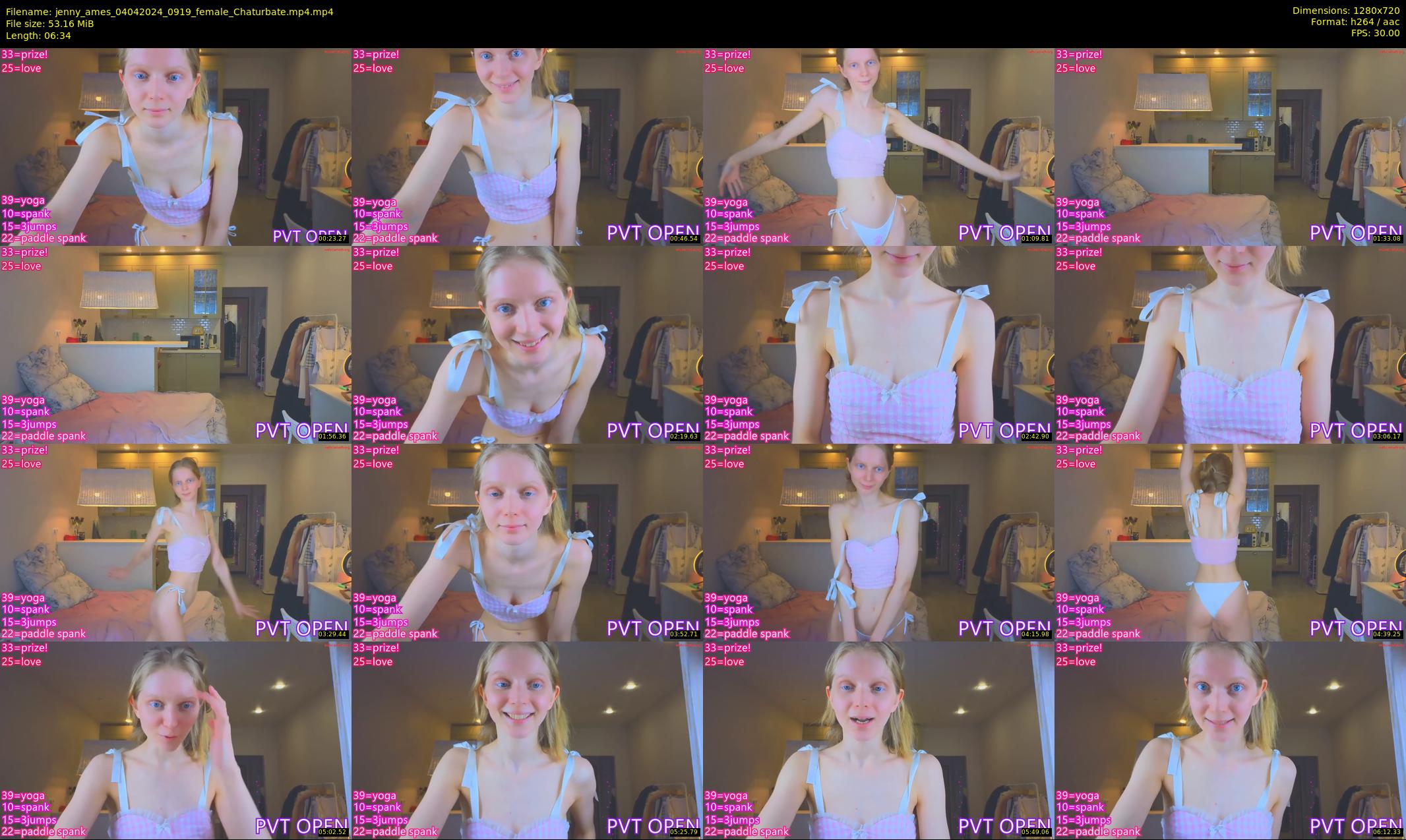 jenny_ames — 7 minute Chaturbate female cam show recording, 720p, Apr 4, 2024