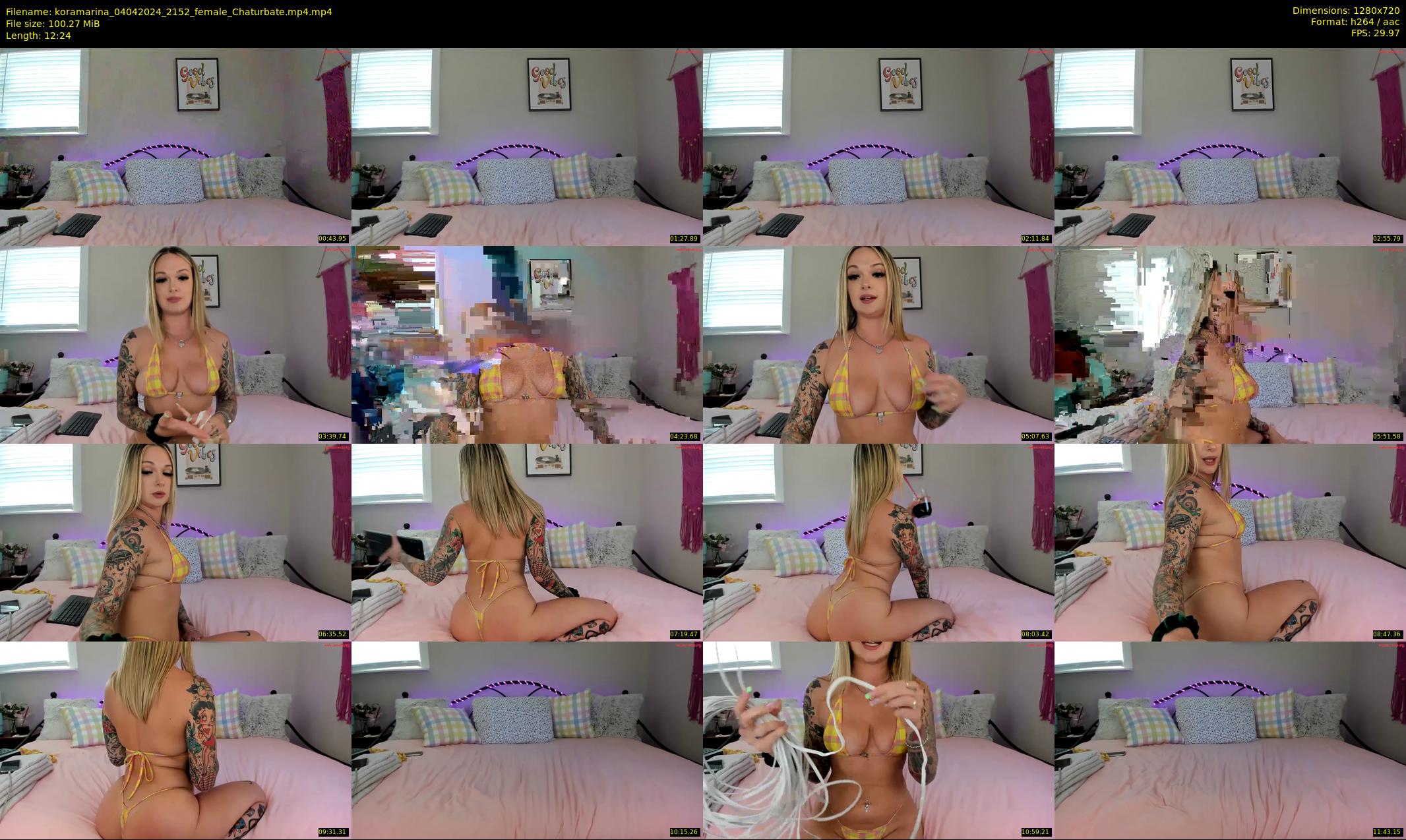 koramarina — 13 minute Chaturbate female cam show recording, 720p, Apr 4, 2024