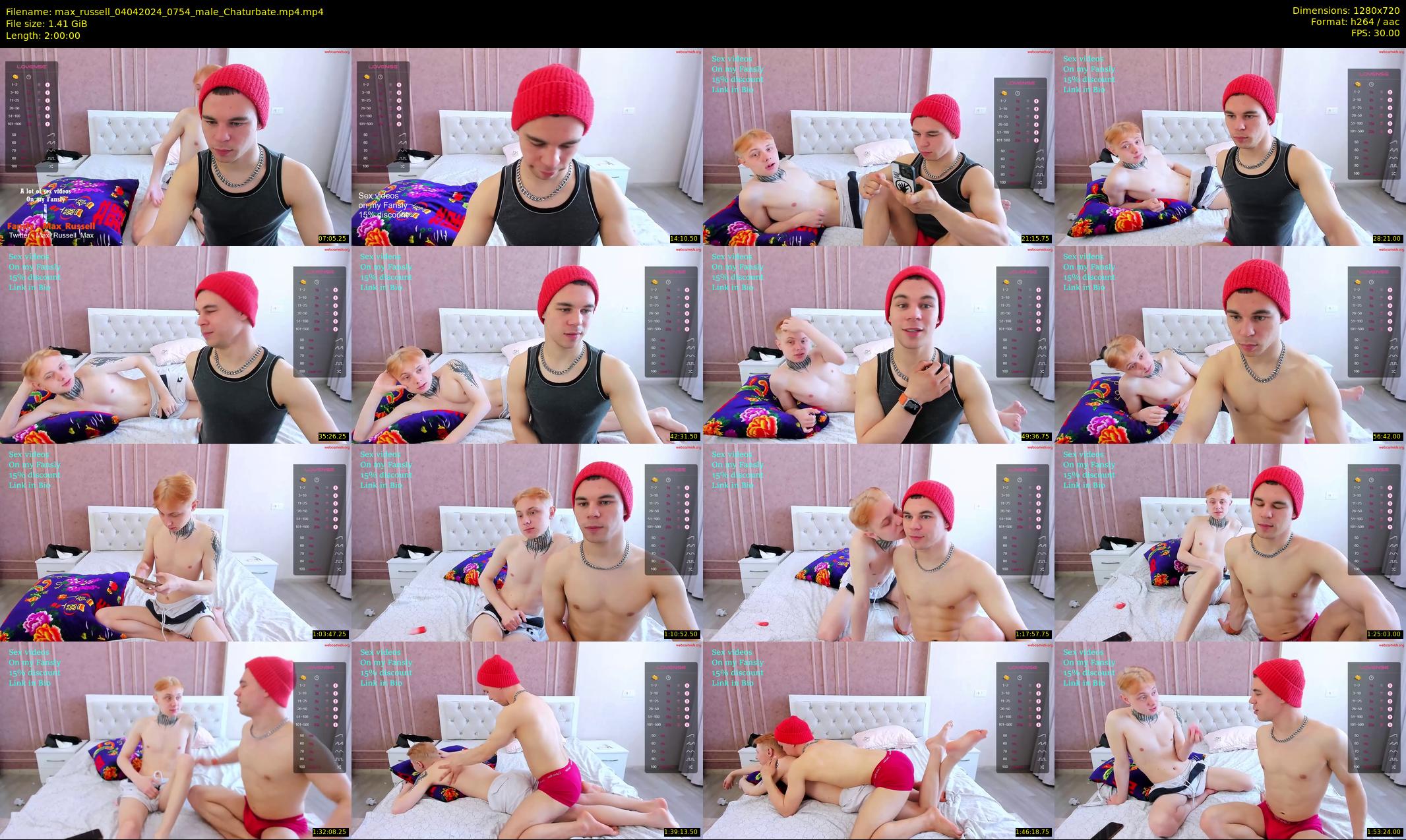 max_russell — 120 minute Chaturbate male cam show recording, 720p, Apr 4, 2024