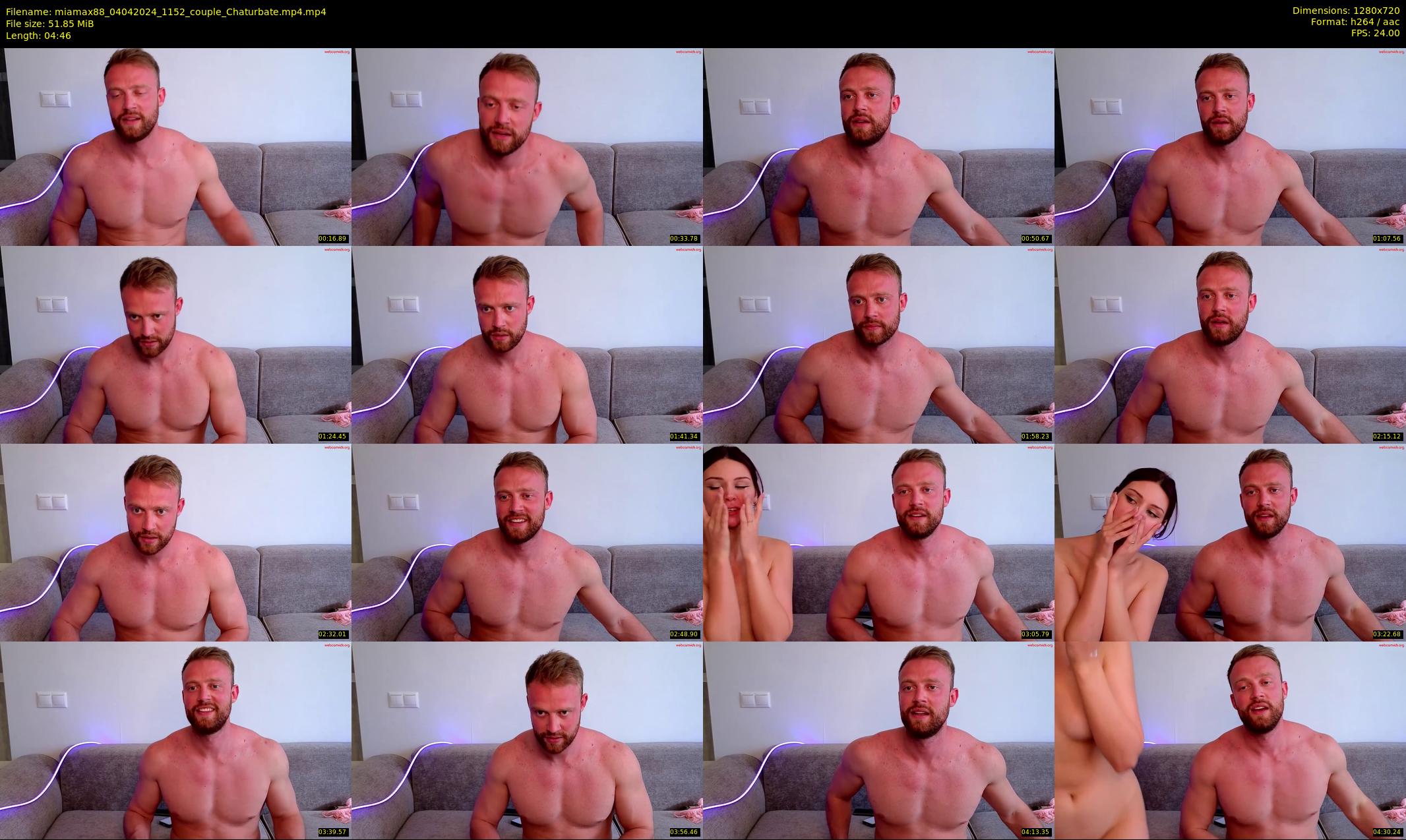 miamax88 — 5 minute Chaturbate couple cam show recording, 720p, Apr 4, 2024