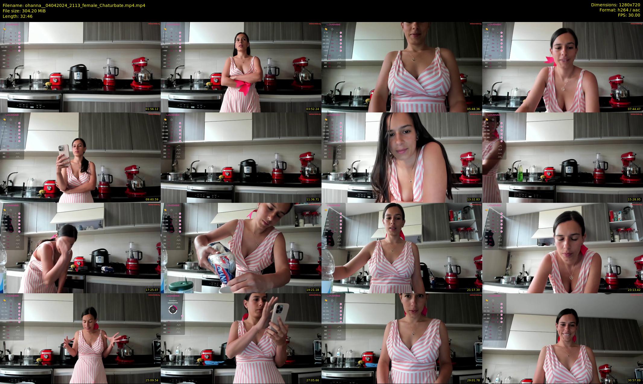 ohanna_ — 33 minute Chaturbate female cam show recording, 720p, Apr 4, 2024