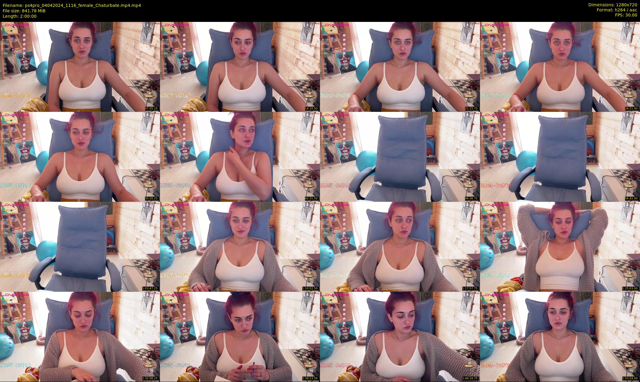 ps4pro — 120 minute Chaturbate female cam show recording, 720p, Apr 4, 2024
