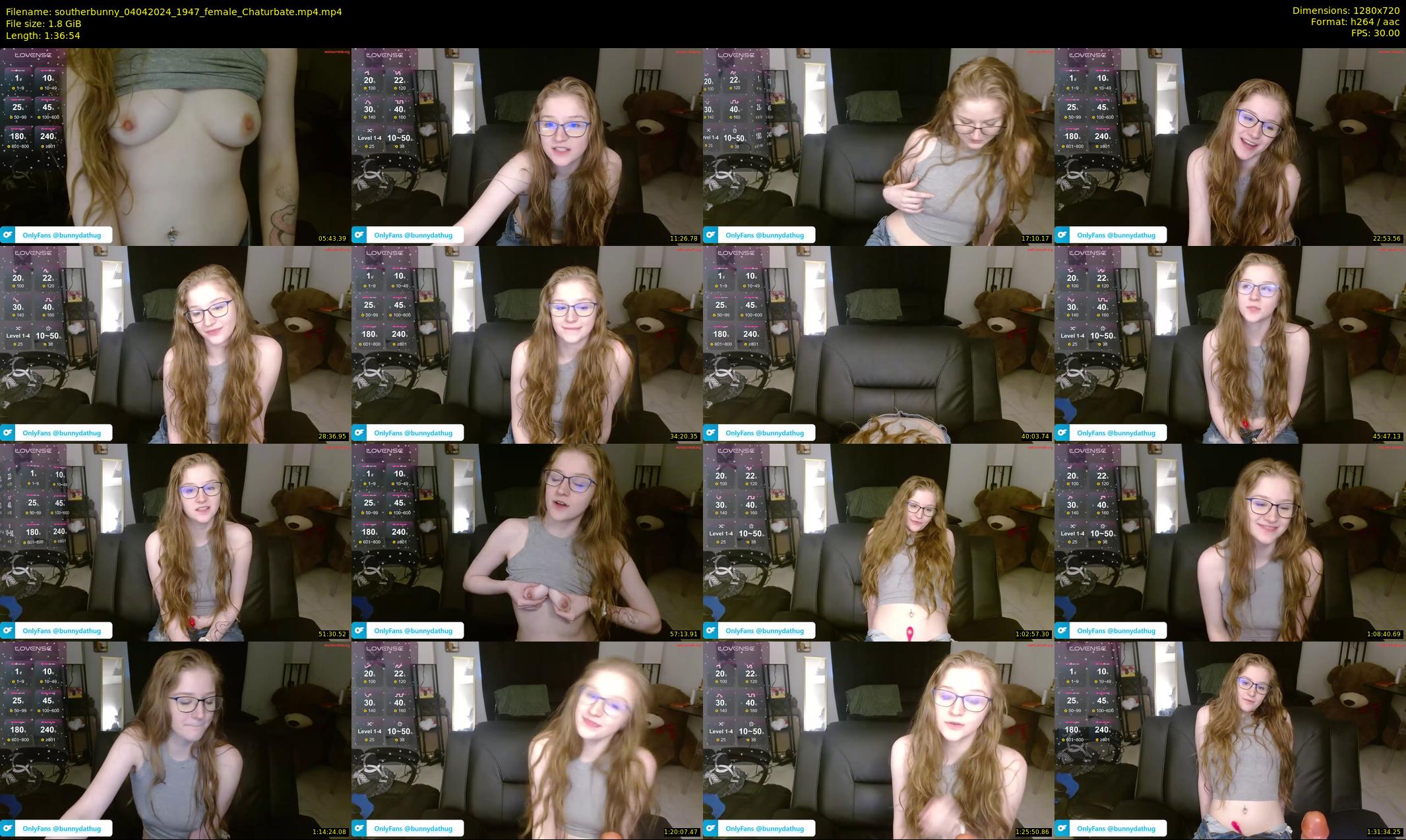 southerbunny — 97 minute Chaturbate female cam show recording, 720p, Apr 4, 2024