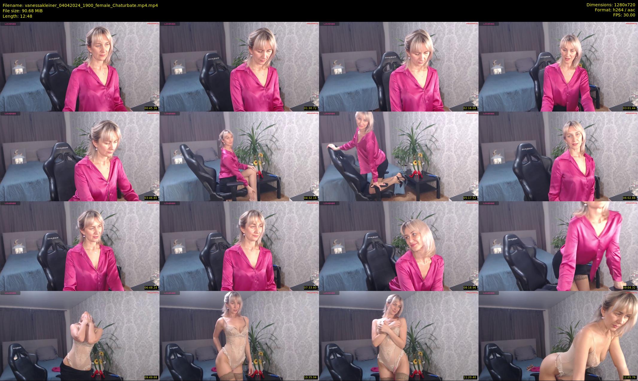 vanessakleiner — 13 minute Chaturbate female cam show recording, 720p, Apr 4, 2024
