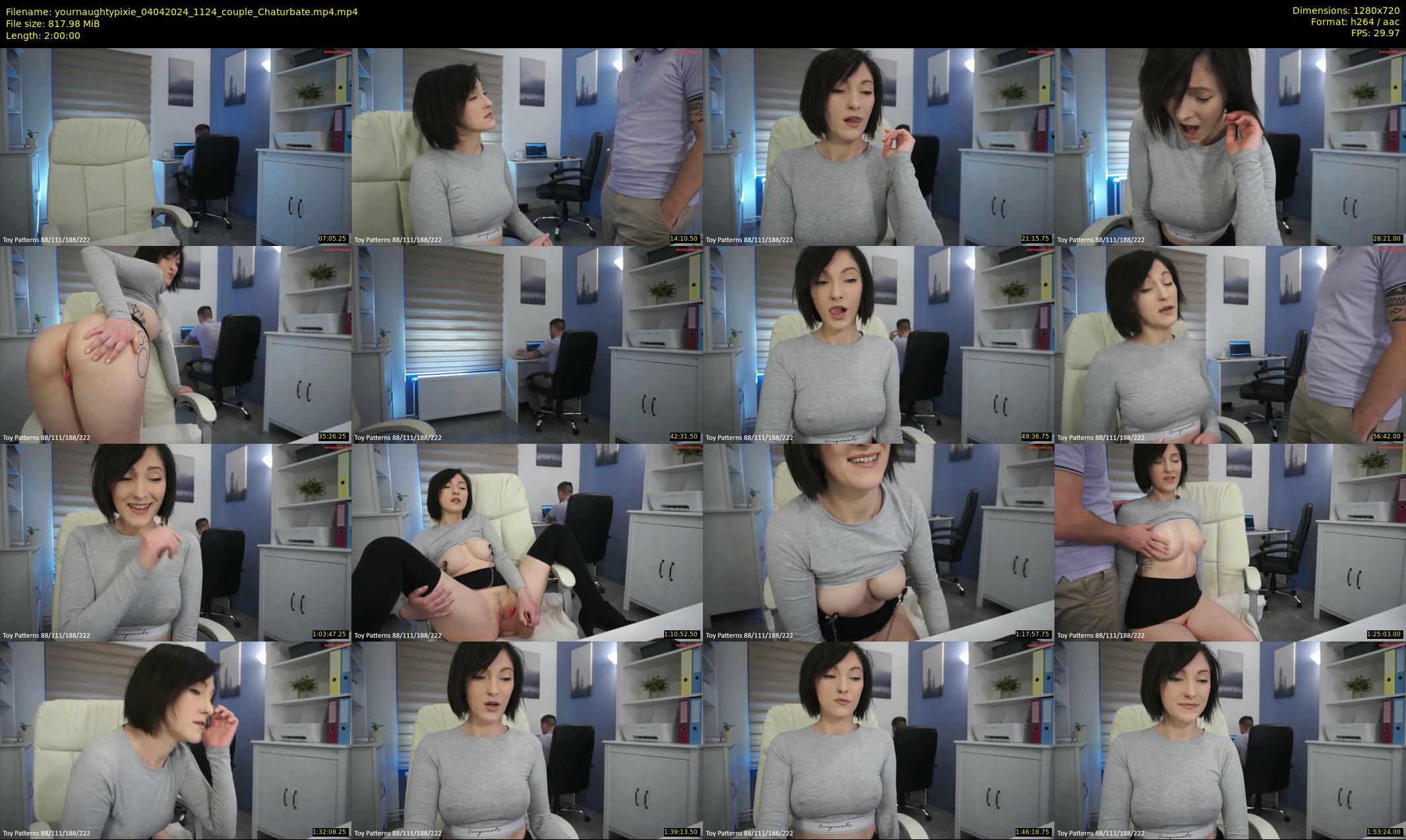 yournaughtypixie — 120 minute Chaturbate couple cam show recording, 720p, Apr 4, 2024
