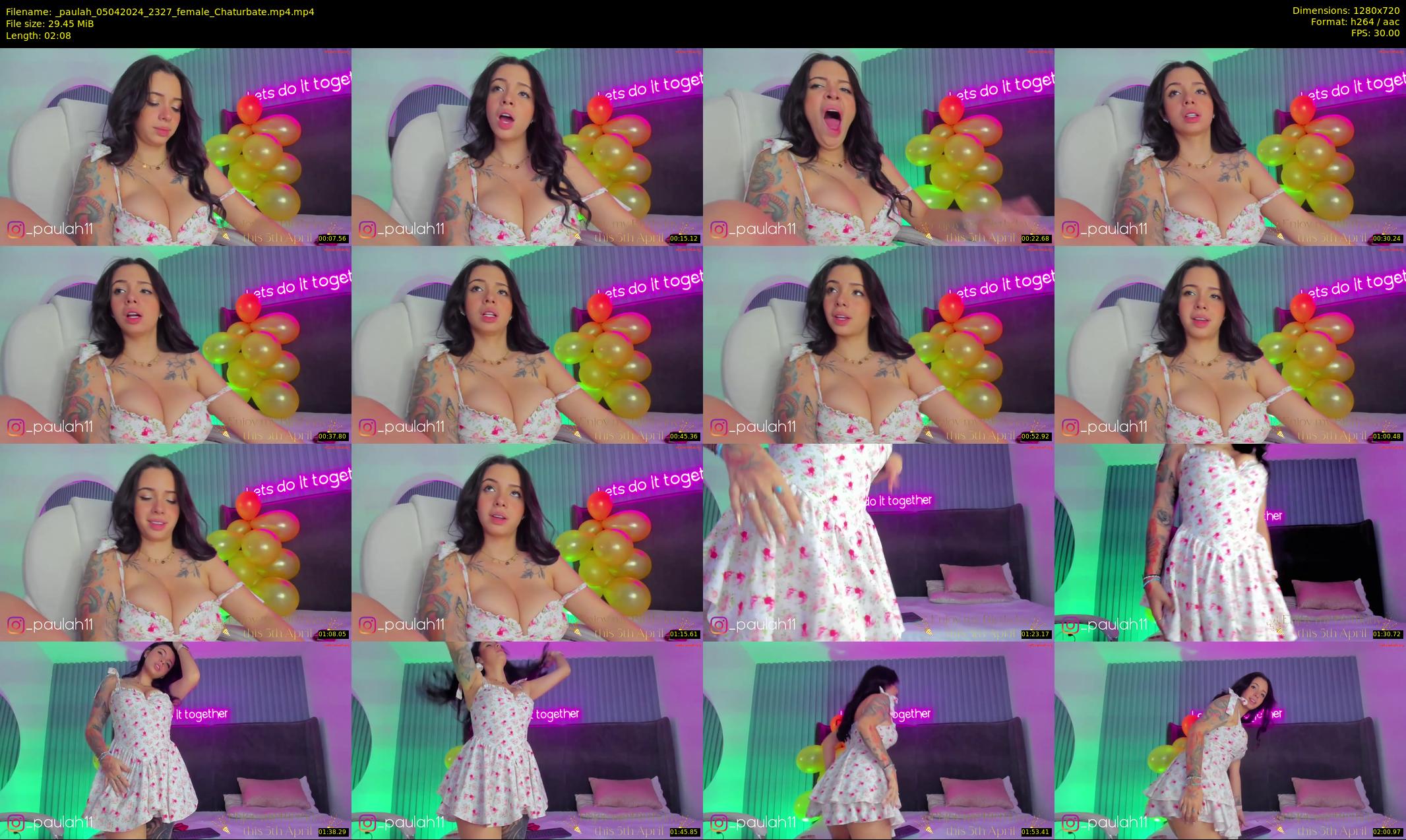 _paulah — 3 minute Chaturbate female cam show recording, 720p, Apr 5, 2024