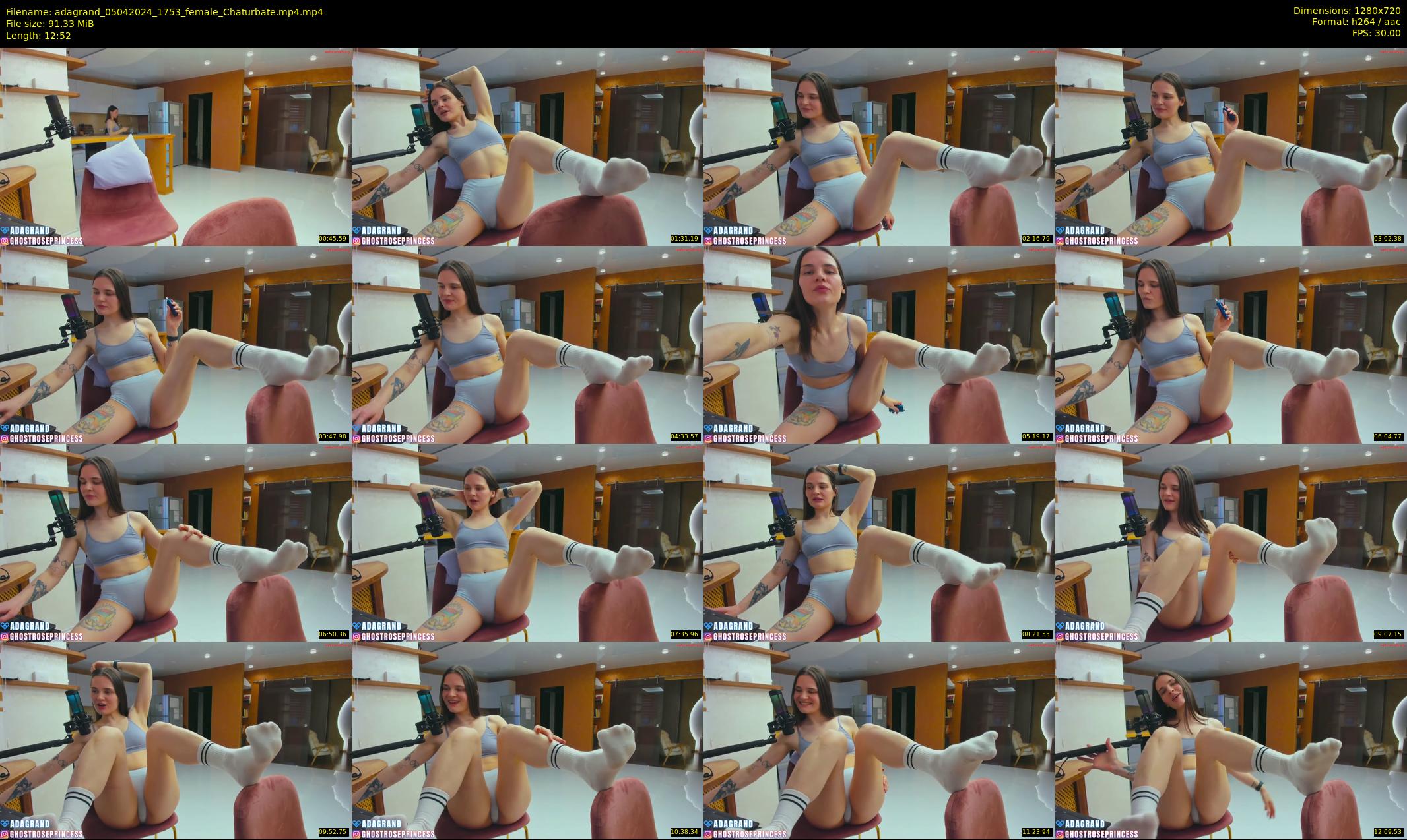 adagrand — 13 minute Chaturbate female cam show recording, 720p, Apr 5, 2024