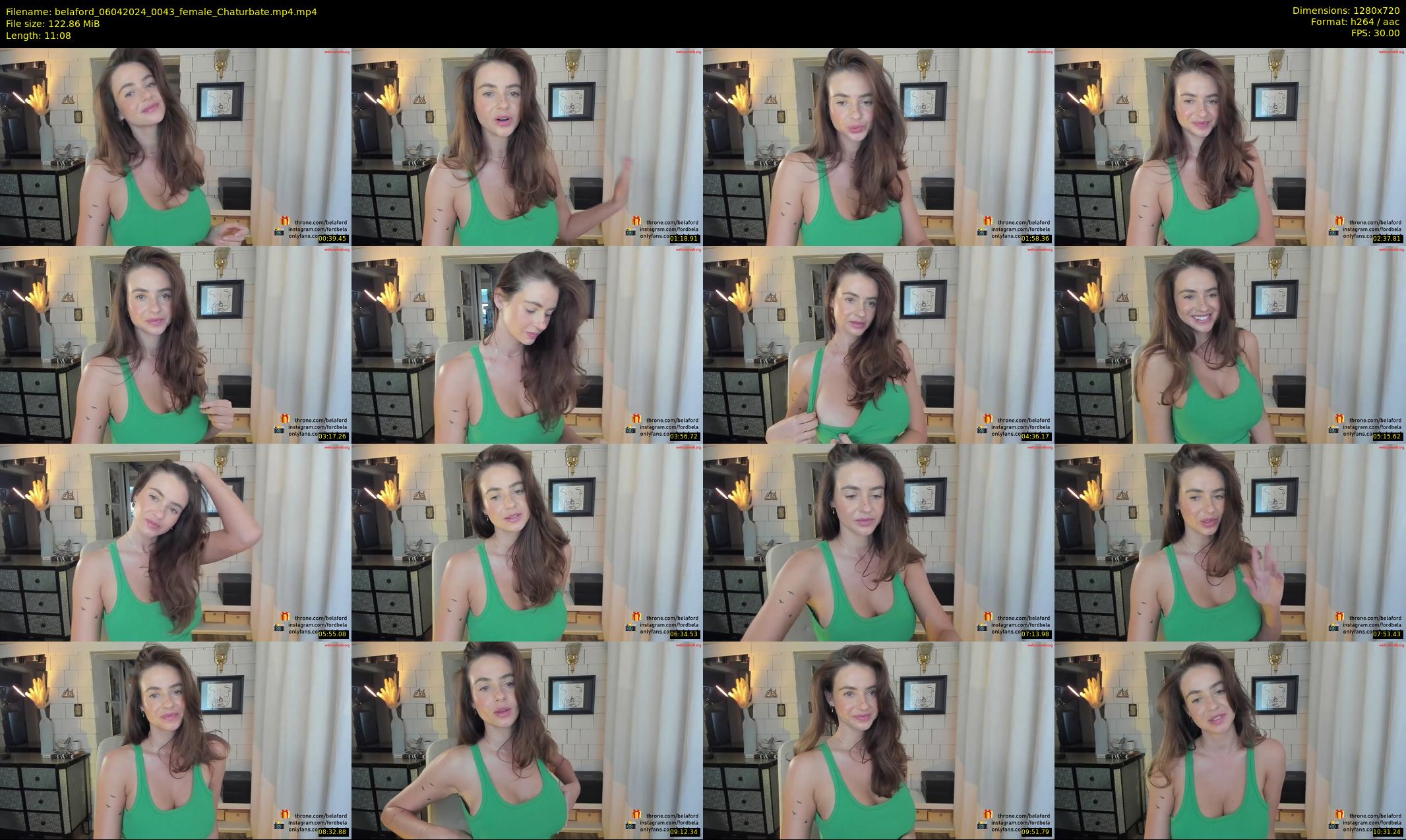 belaford — 12 minute Chaturbate female cam show recording, 720p, Apr 6, 2024