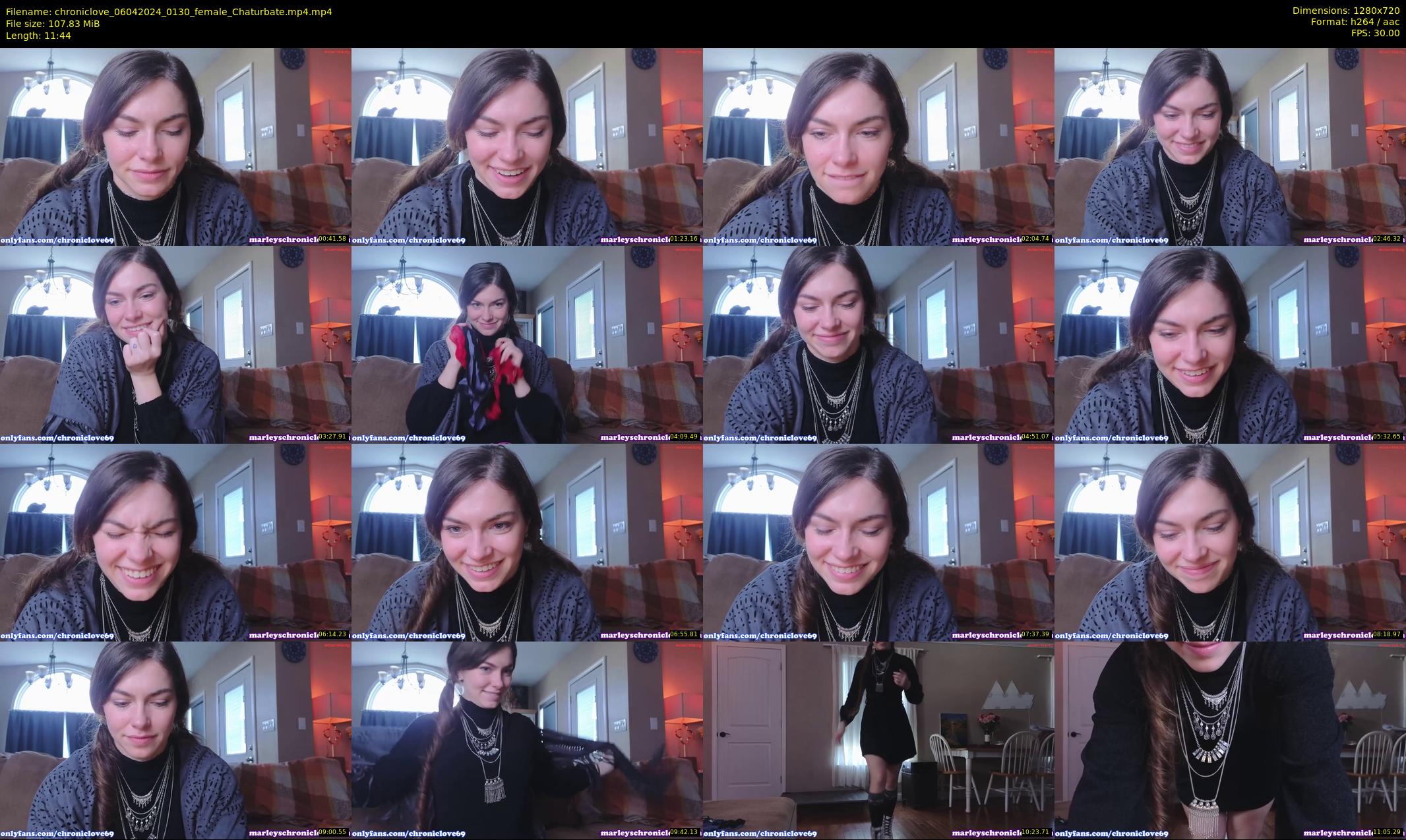chroniclove — 12 minute Chaturbate female cam show recording, 720p, Apr 6, 2024