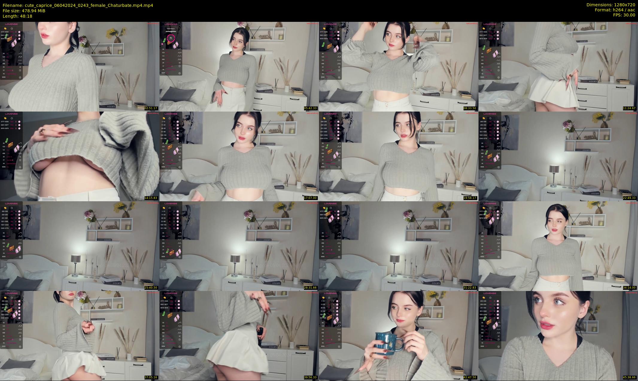 cute_caprice — 49 minute Chaturbate female cam show recording, 720p, Apr 6, 2024