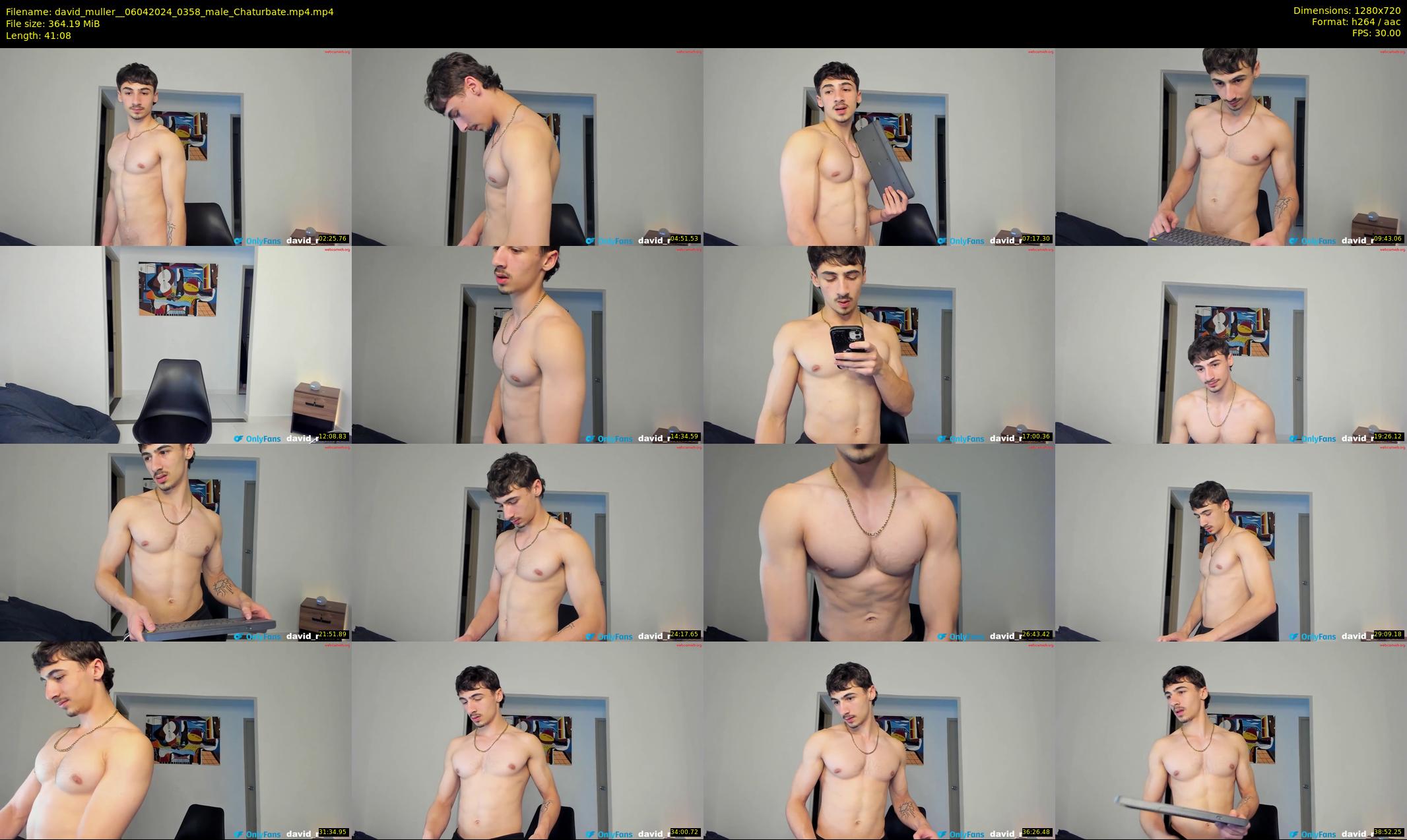 david_muller_ — 42 minute Chaturbate male cam show recording, 720p, Apr 6, 2024