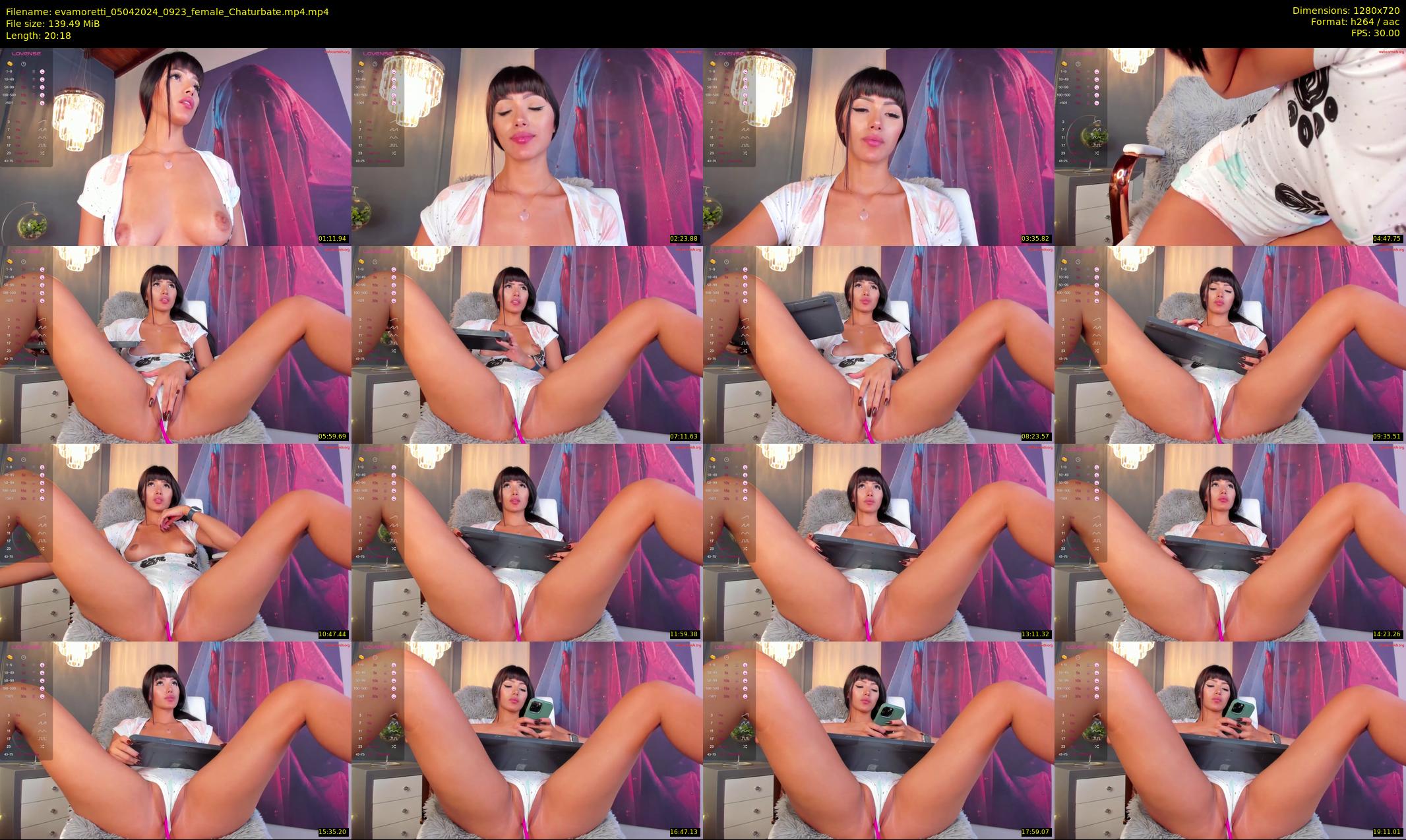 evamoretti — 21 minute Chaturbate female cam show recording, 720p, Apr 5, 2024