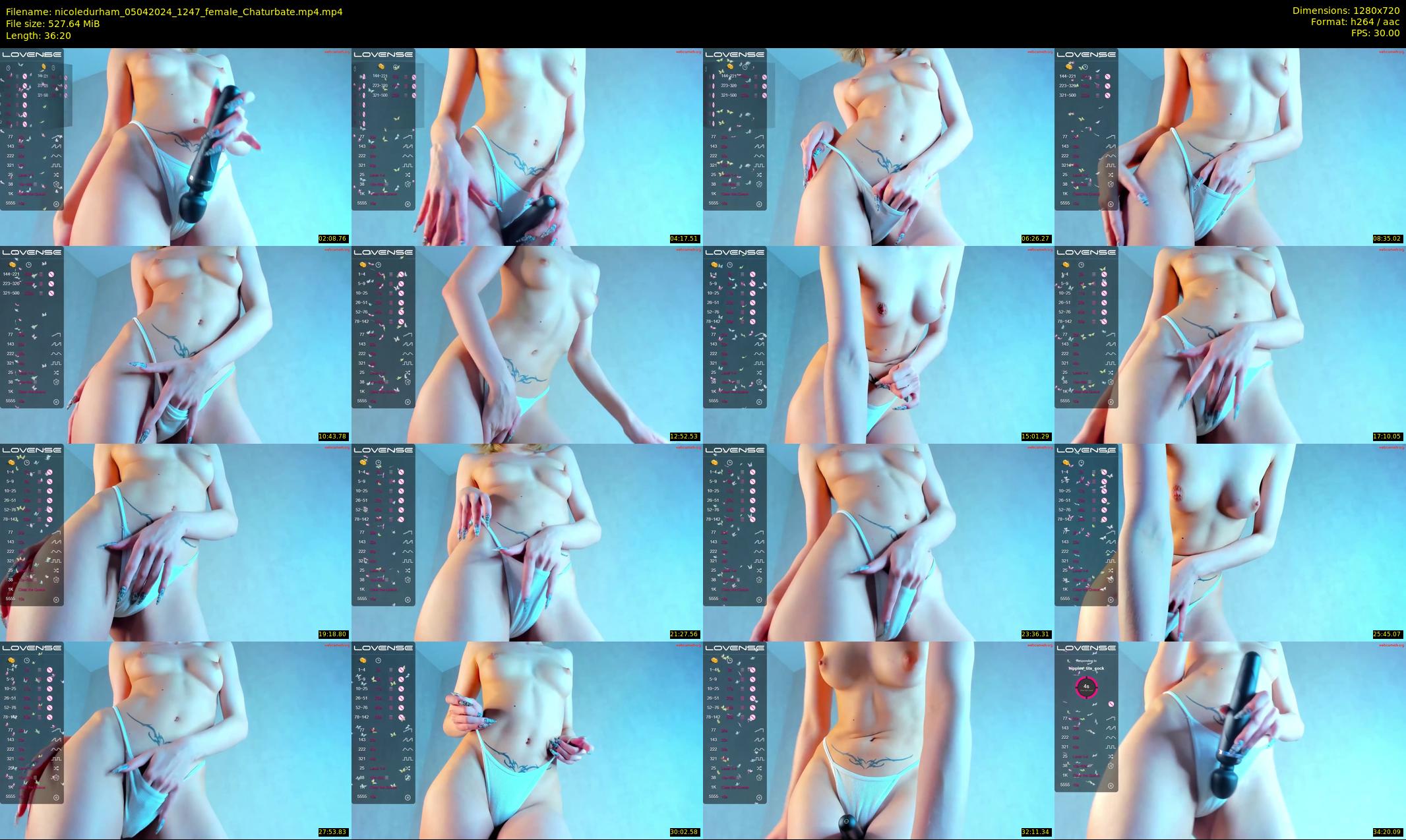 nicoledurham — 37 minute Chaturbate female cam show recording, 720p, Apr 5, 2024