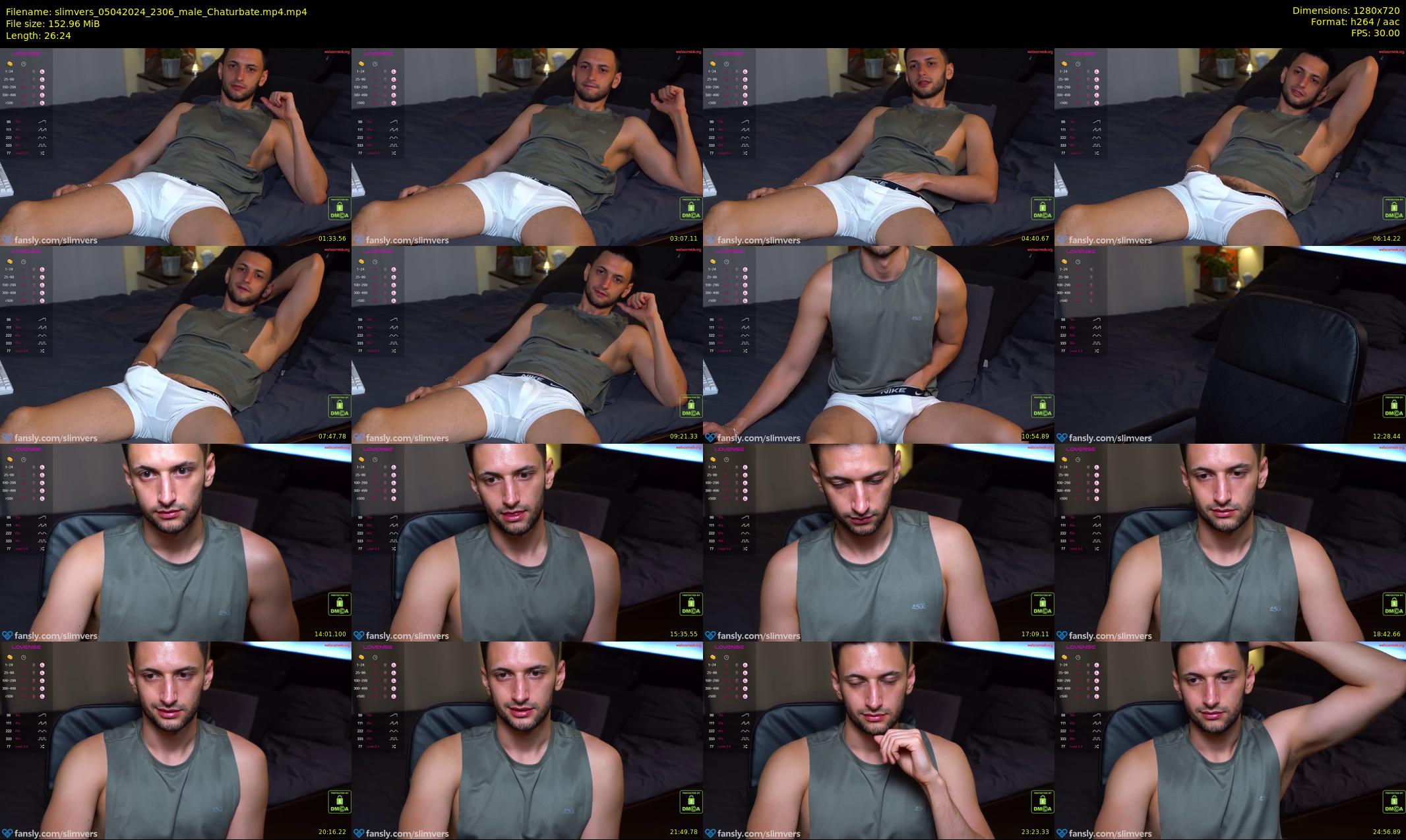 slimvers — 27 minute Chaturbate male cam show recording, 720p, Apr 5, 2024