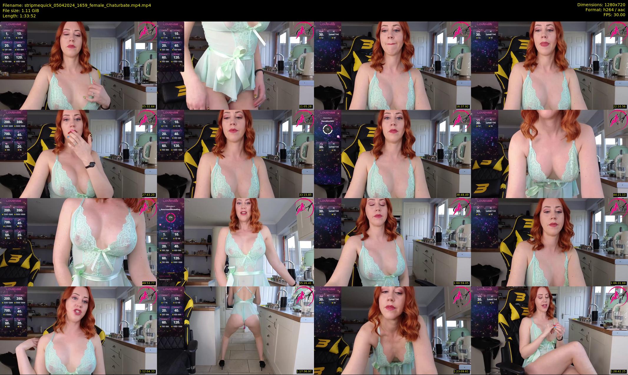 stripmequick — 94 minute Chaturbate female cam show recording, 720p, Apr 5, 2024