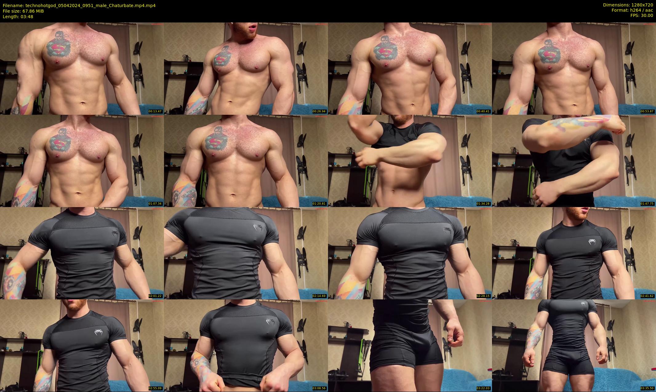 technohotgod — 4 minute Chaturbate male cam show recording, 720p, Apr 5, 2024