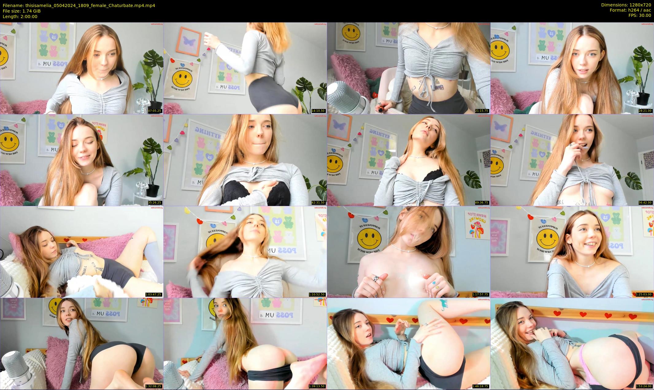 thisisamelia — 120 minute Chaturbate female cam show recording, 720p, Apr 5, 2024