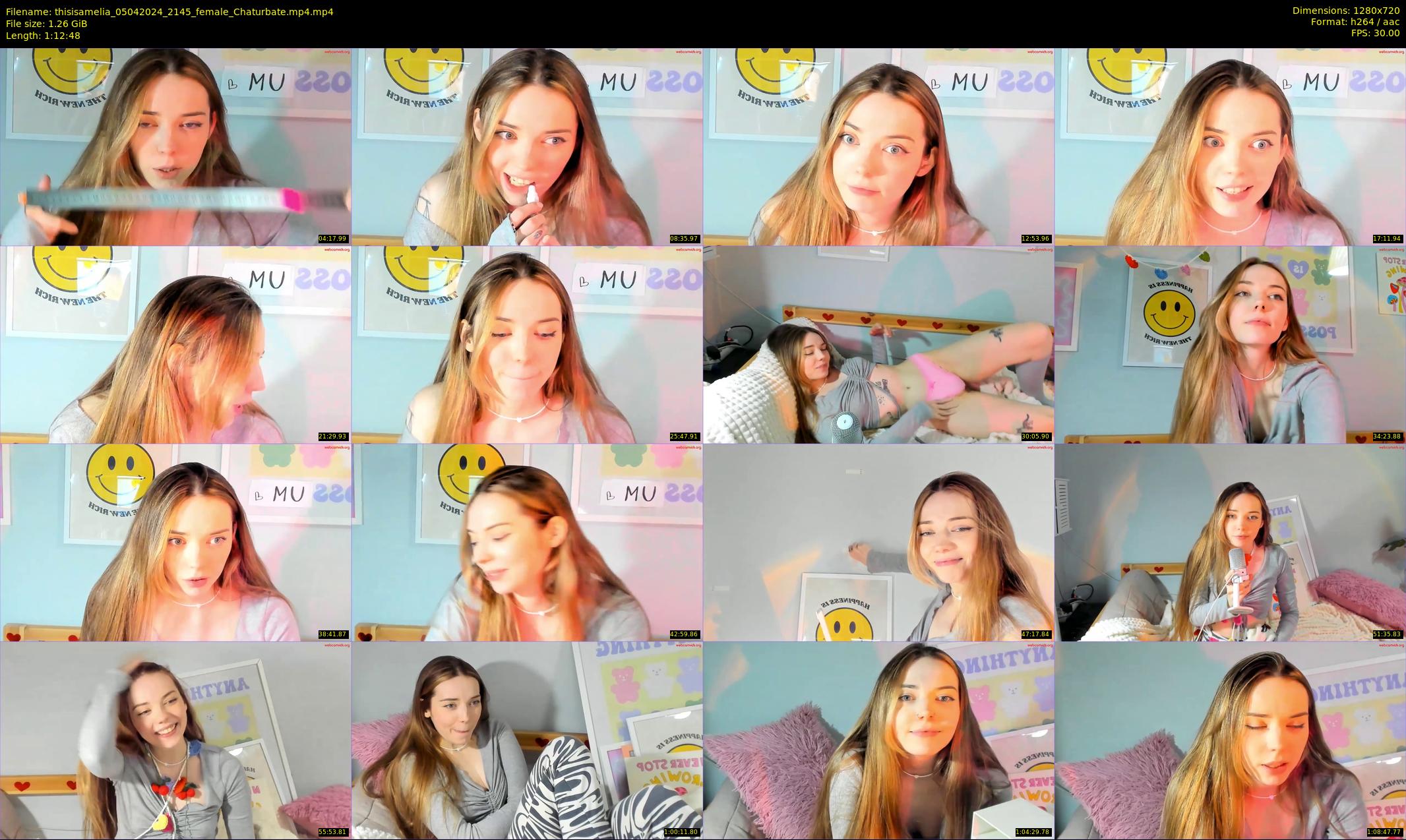 thisisamelia — 73 minute Chaturbate female cam show recording, 720p, Apr 5, 2024