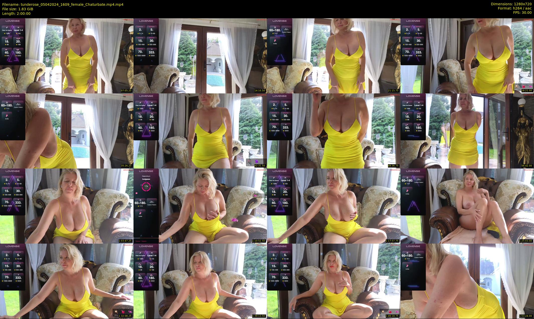 tunderose — 120 minute Chaturbate female cam show recording, 720p, Apr 5, 2024