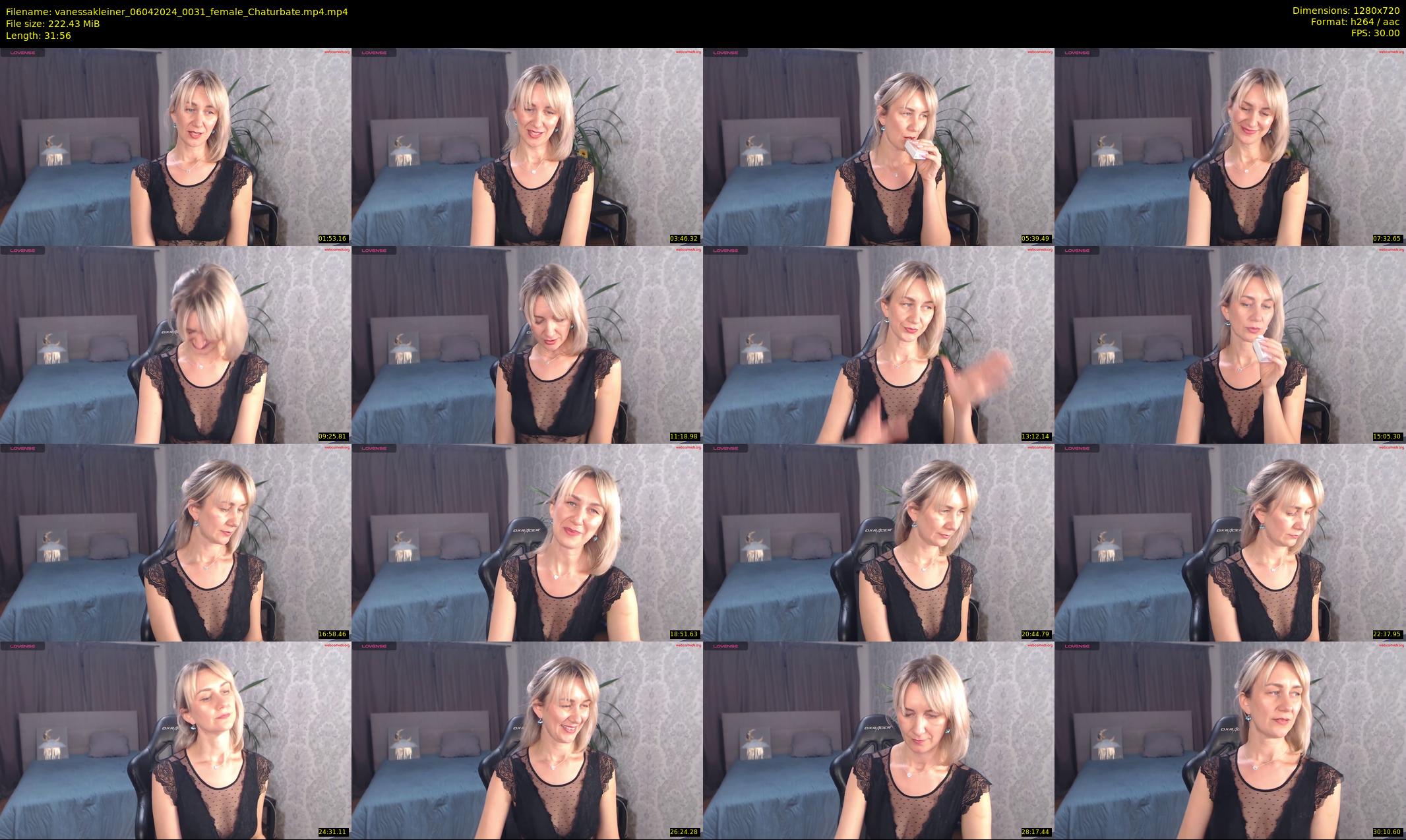 vanessakleiner — 32 minute Chaturbate female cam show recording, 720p, Apr 6, 2024