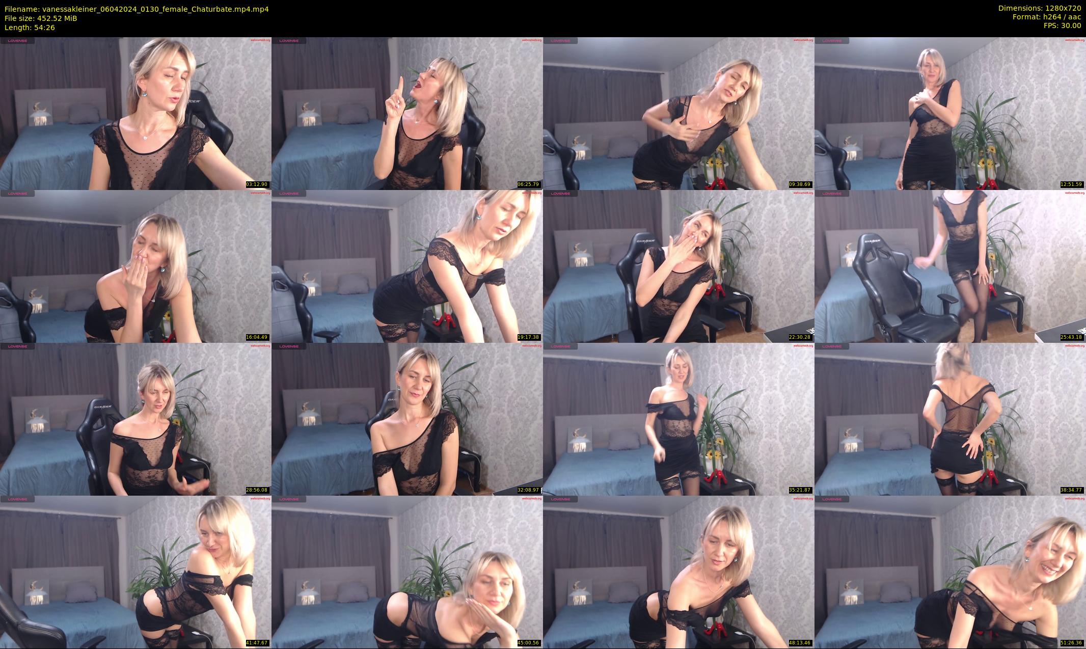 vanessakleiner — 55 minute Chaturbate female cam show recording, 720p, Apr 6, 2024