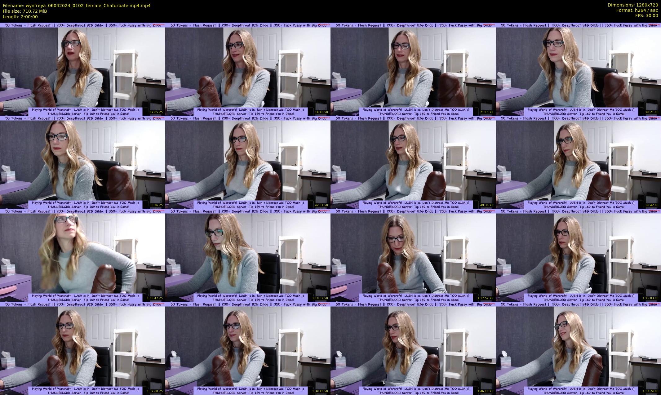 wynfreya — 120 minute Chaturbate female cam show recording, 720p, Apr 6, 2024