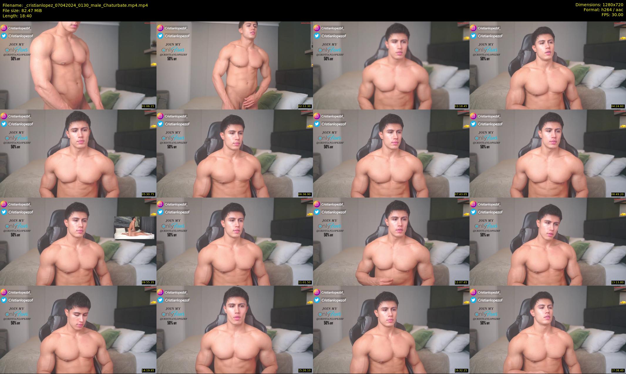 _cristianlopez — 19 minute Chaturbate male cam show recording, 720p, Apr 7, 2024