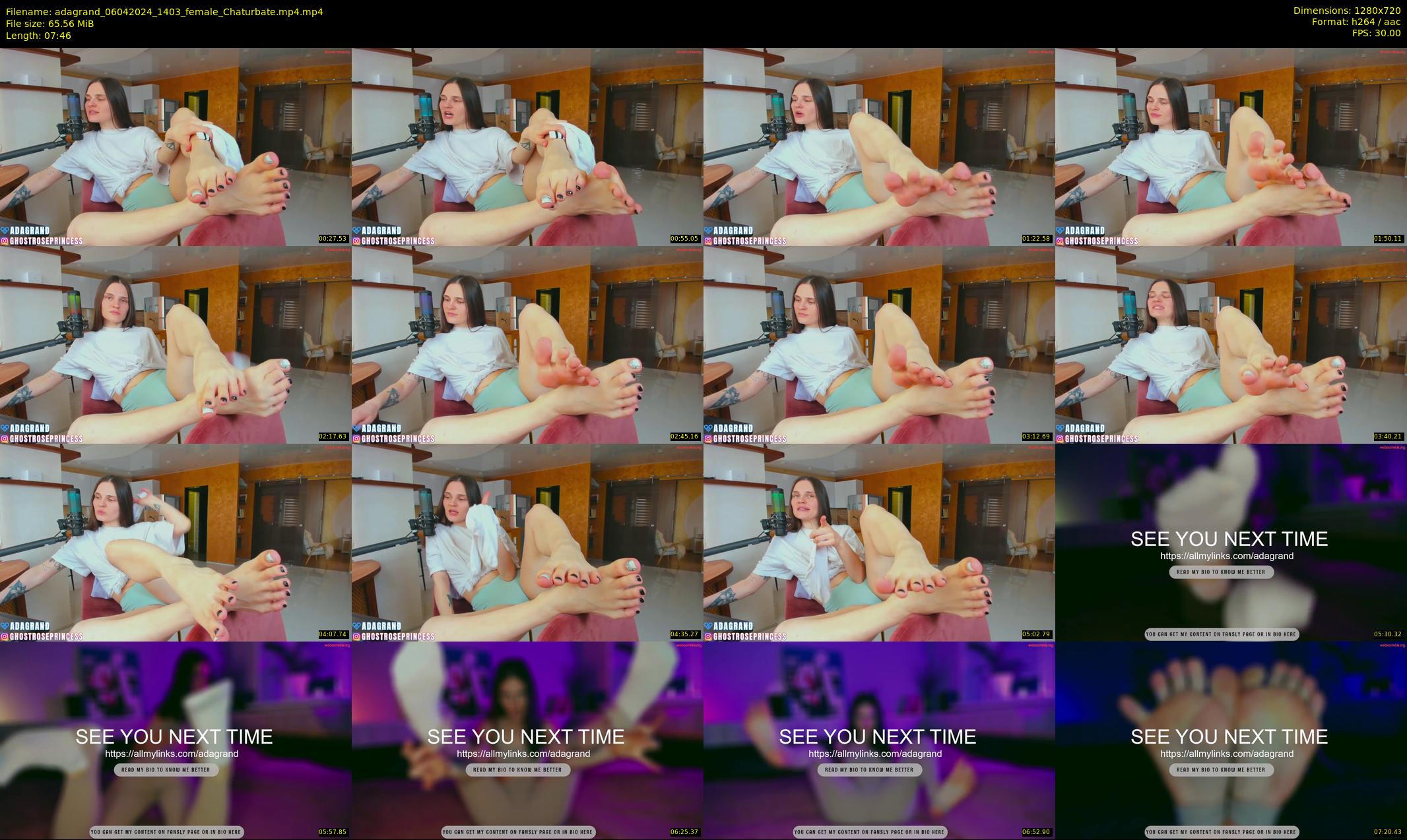 adagrand — 8 minute Chaturbate female cam show recording, 720p, Apr 6, 2024