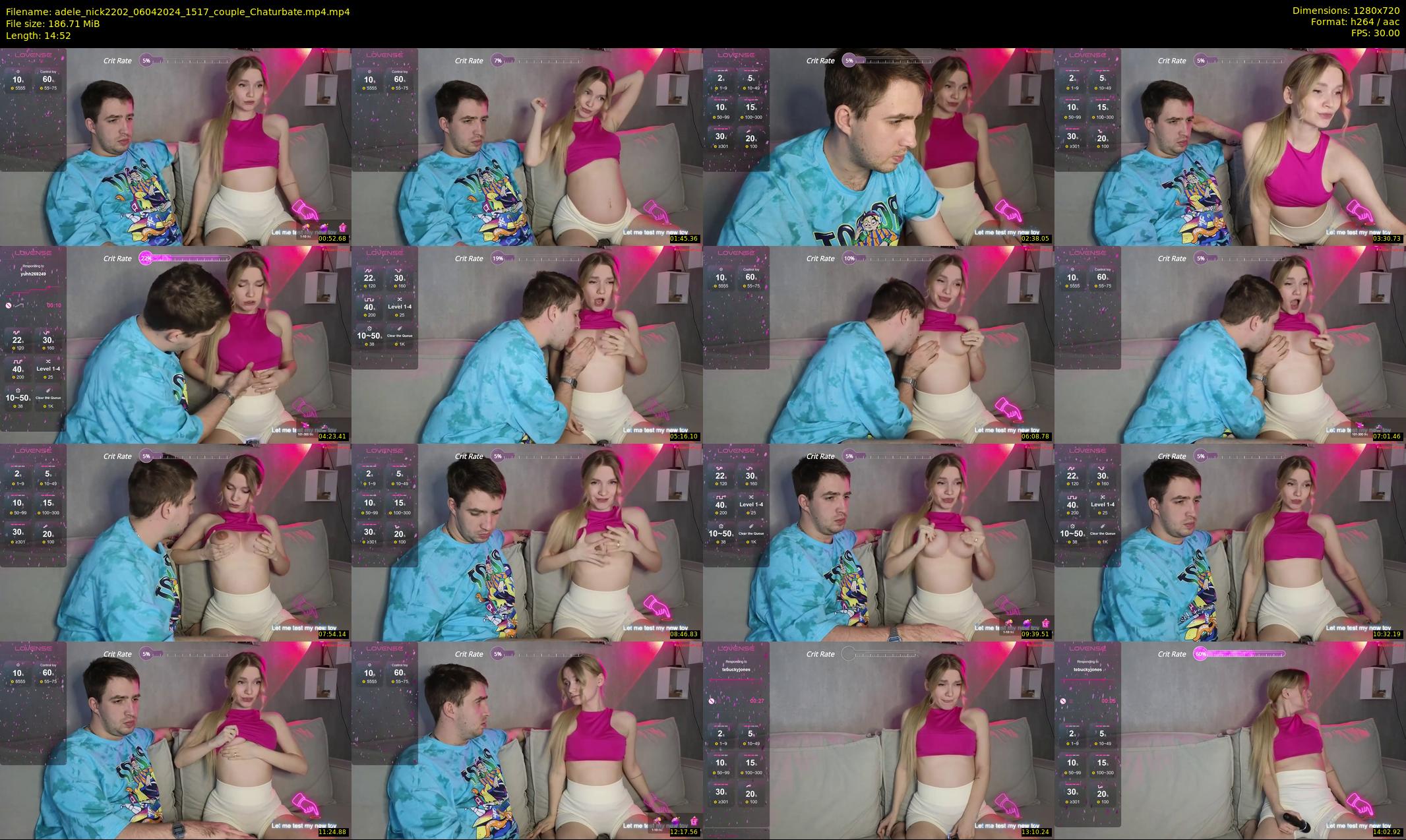adele_nick2202 — 15 minute Chaturbate couple cam show recording, 720p, Apr 6, 2024