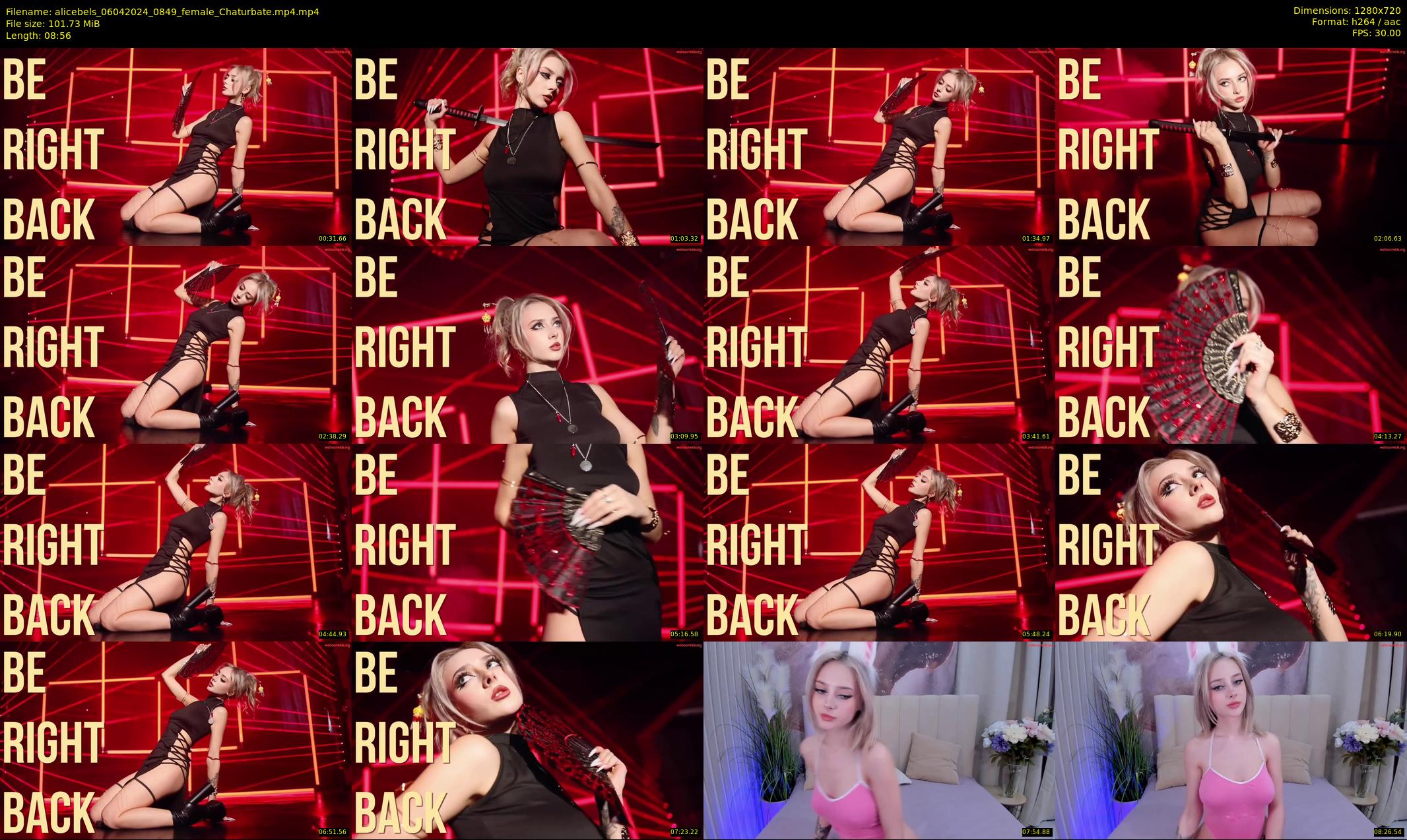 alicebels — 9 minute Chaturbate female cam show recording, 720p, Apr 6, 2024