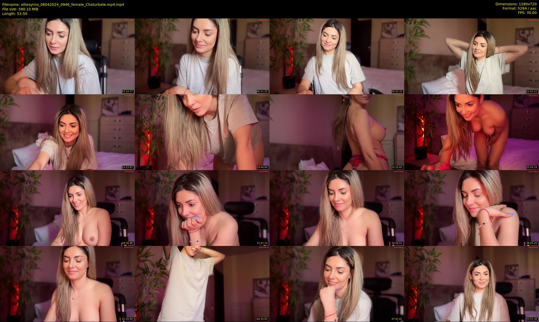 alliesynns — 54 minute Chaturbate female cam show recording, 720p, Apr 6, 2024