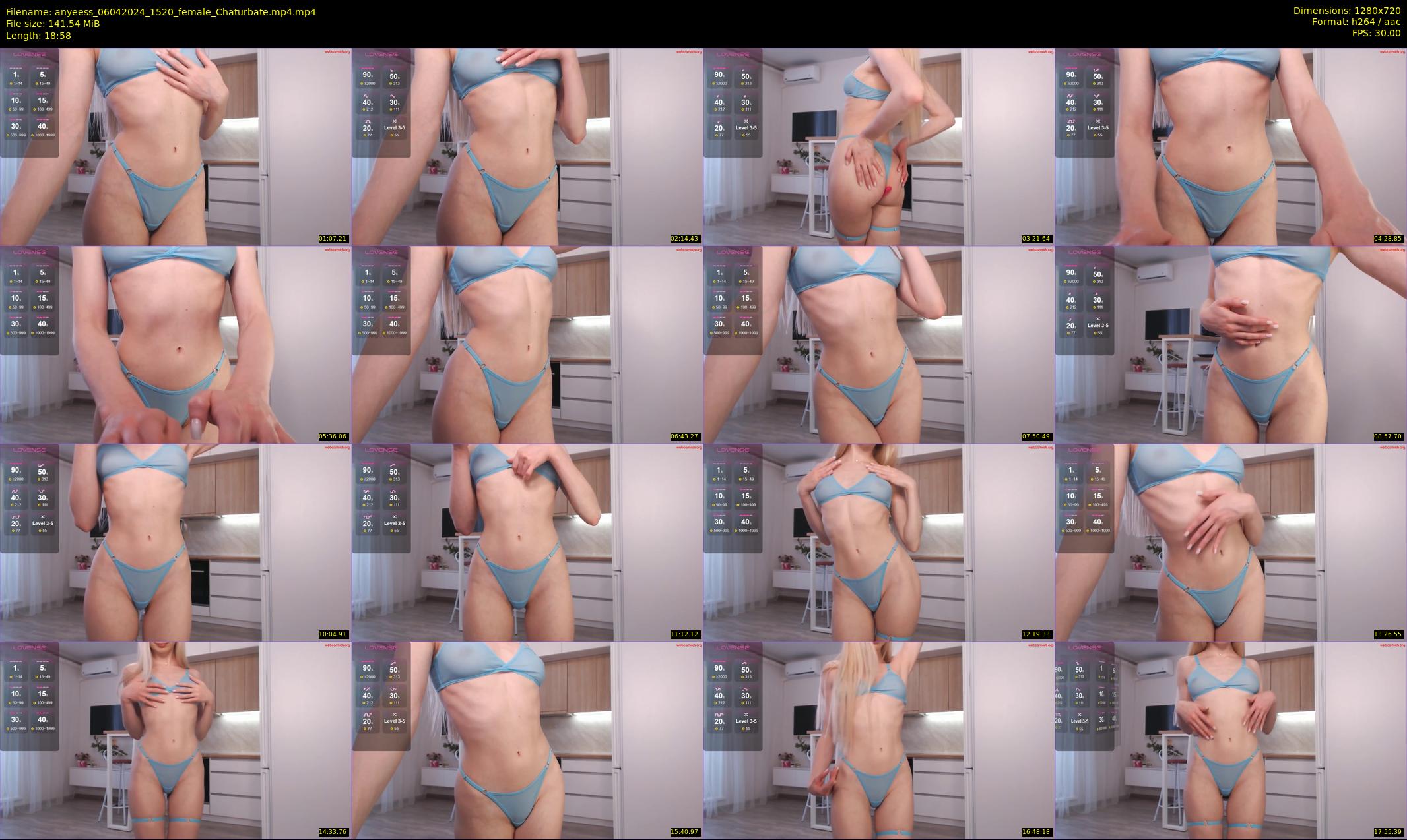 anyeess — 19 minute Chaturbate female cam show recording, 720p, Apr 6, 2024