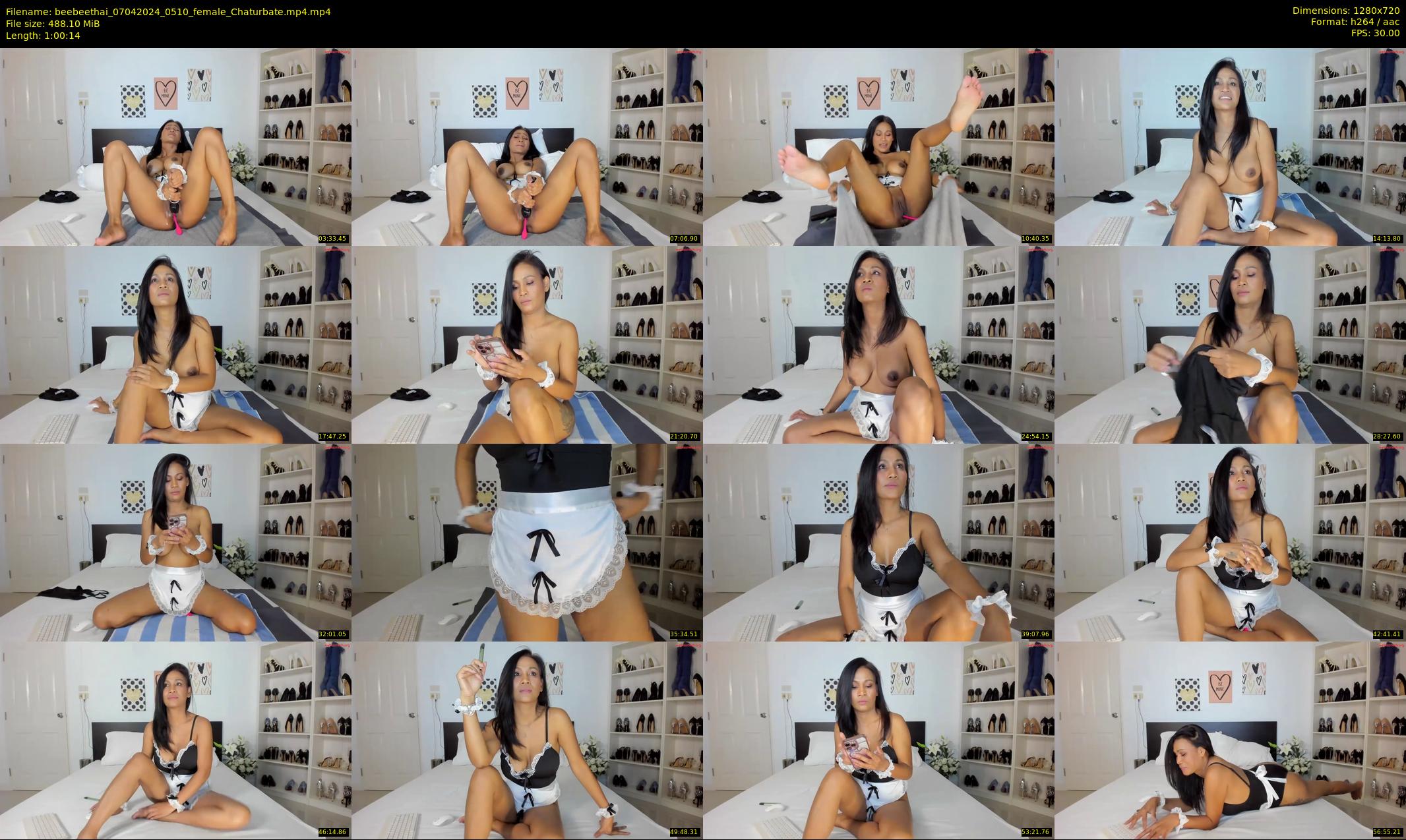 beebeethai — 61 minute Chaturbate female cam show recording, 720p, Apr 7, 2024