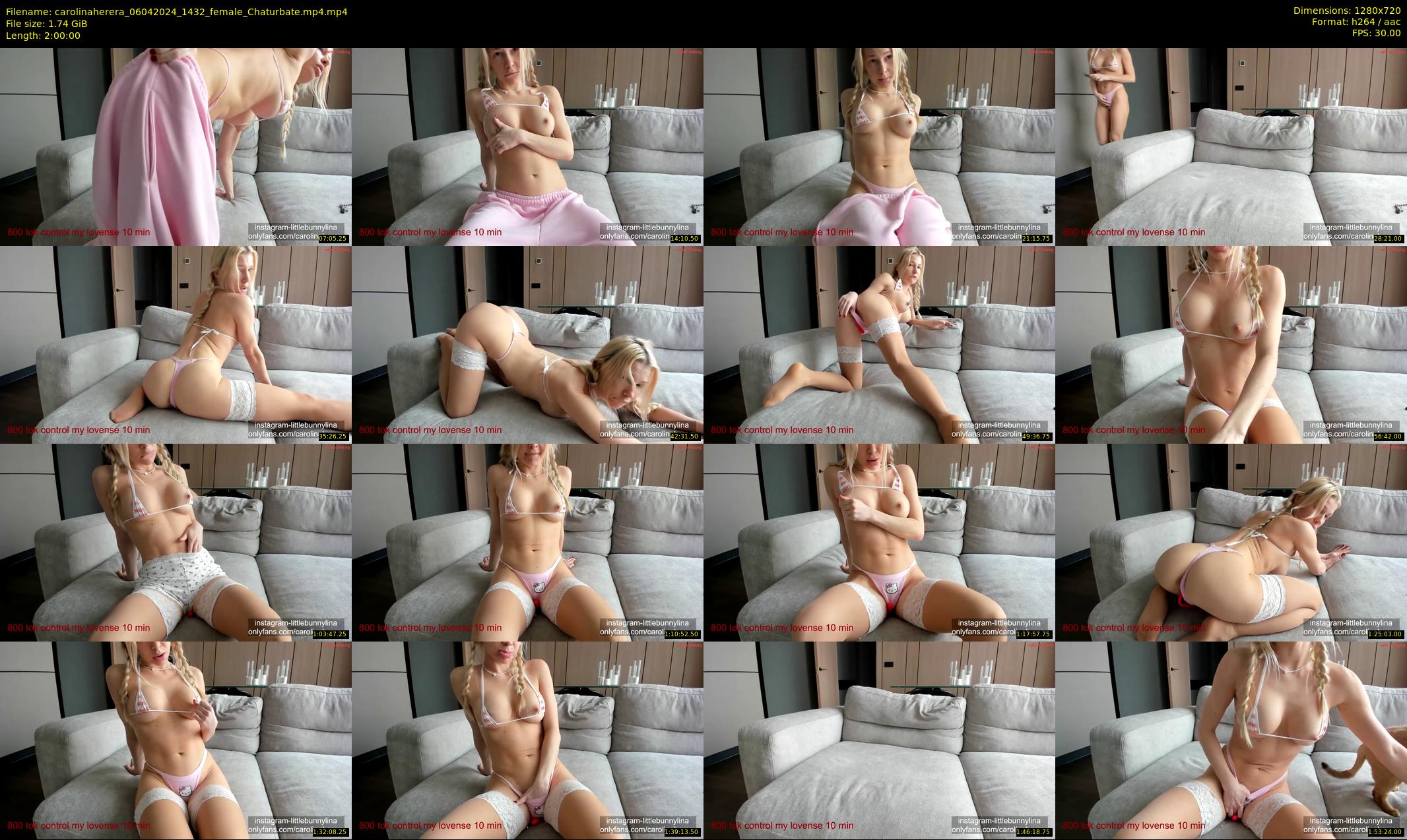 carolinaherera — 120 minute Chaturbate female cam show recording, 720p, Apr 6, 2024