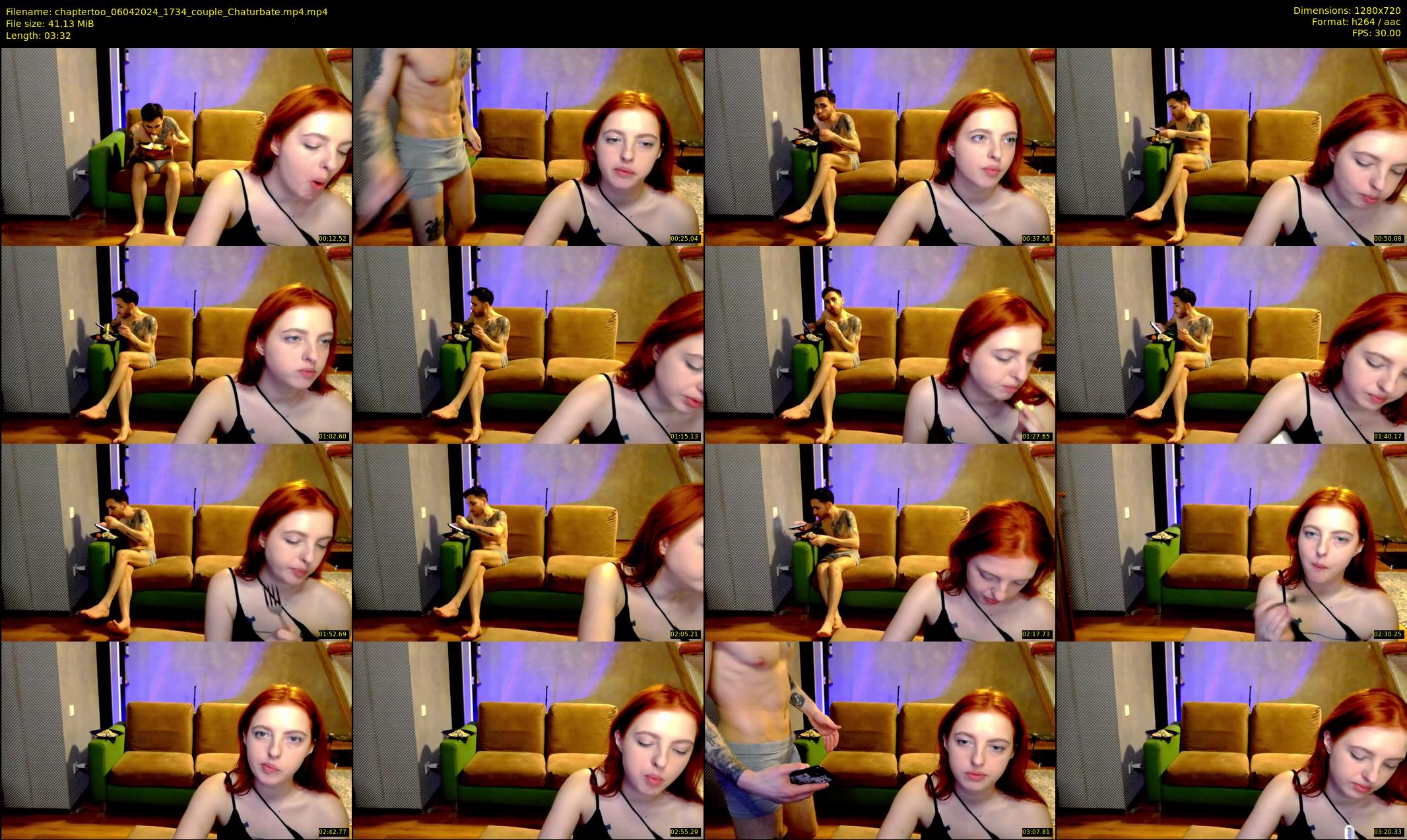chaptertoo — 4 minute Chaturbate couple cam show recording, 720p, Apr 6, 2024