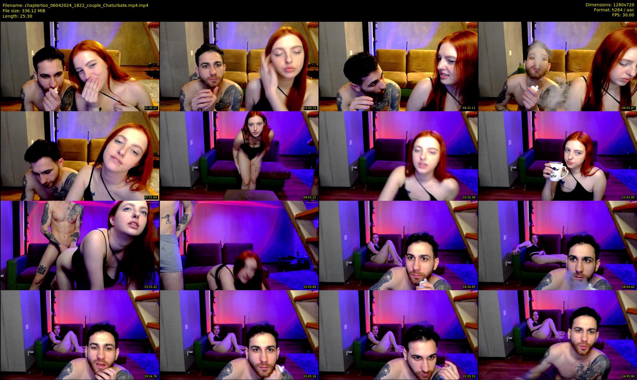 chaptertoo — 26 minute Chaturbate couple cam show recording, 720p, Apr 6, 2024