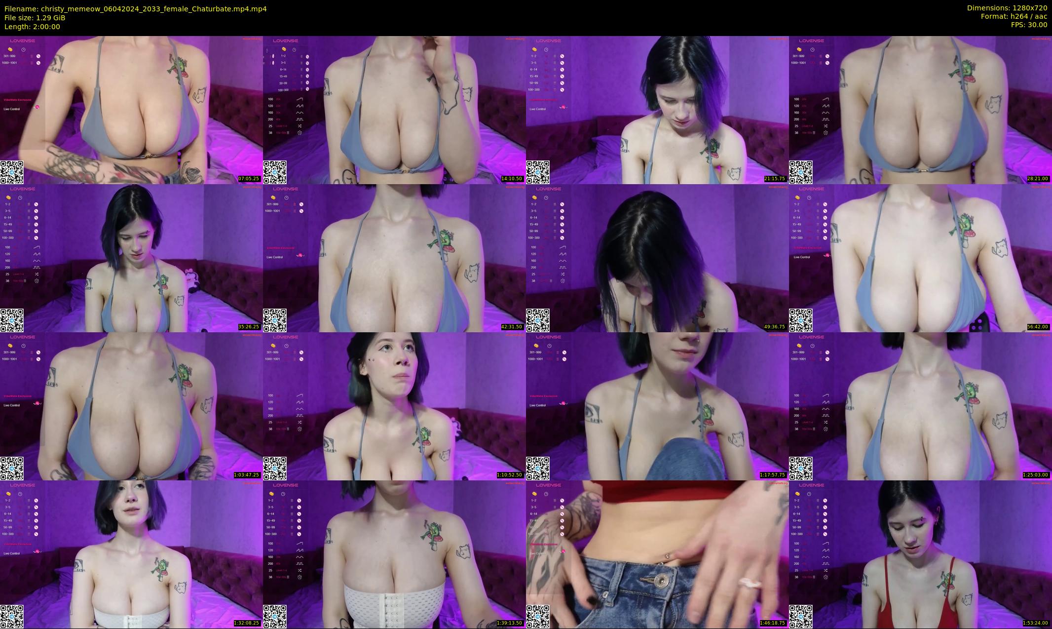 christy_memeow — 120 minute Chaturbate female cam show recording, 720p, Apr 6, 2024