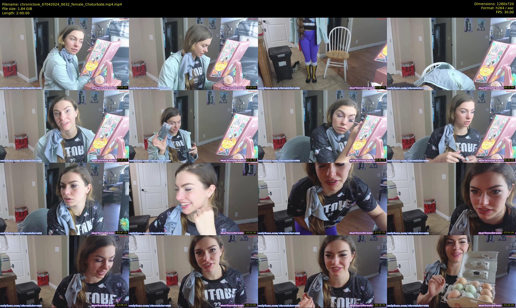 chroniclove — 120 minute Chaturbate female cam show recording, 720p, Apr 7, 2024