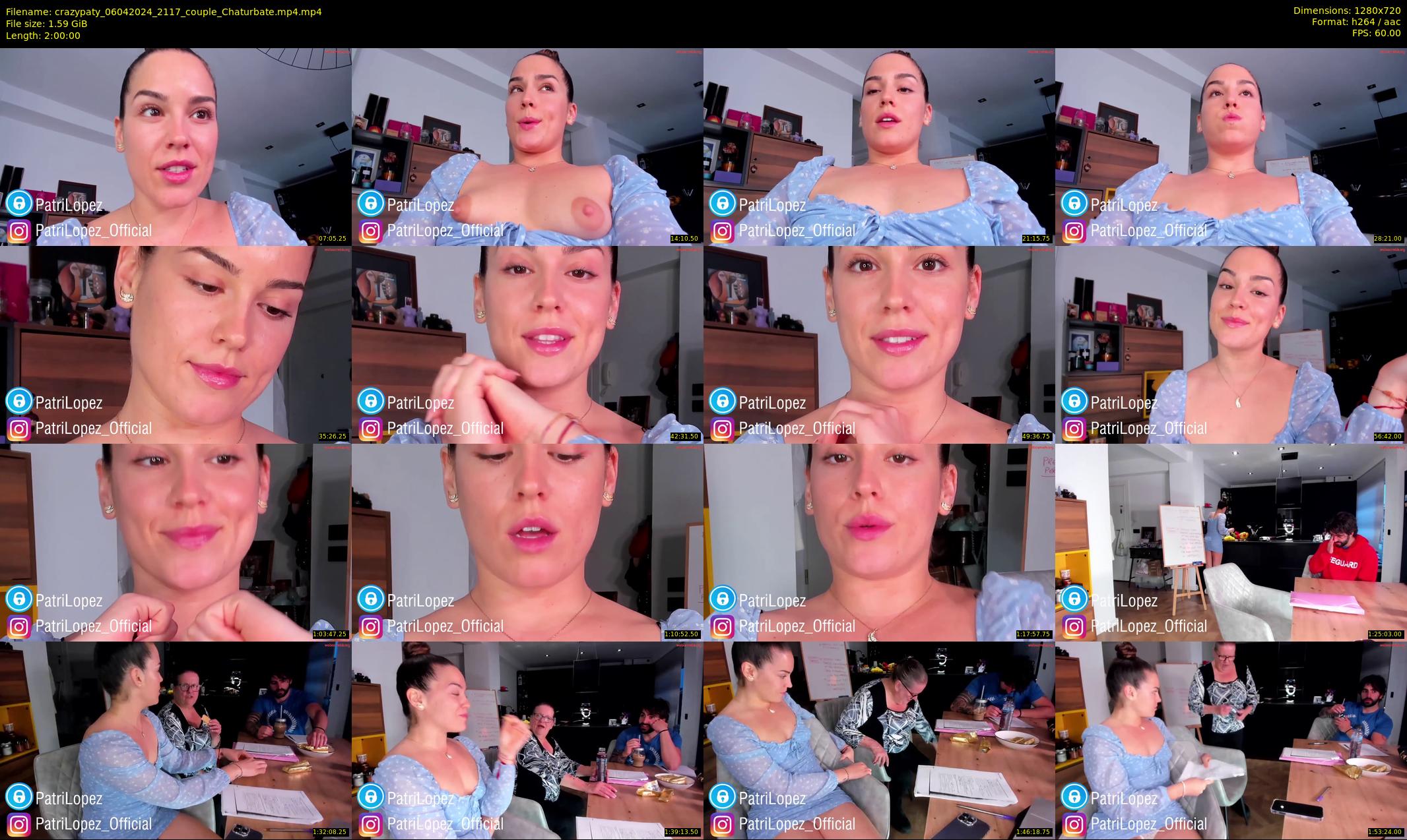 crazypaty — 120 minute Chaturbate female cam show recording, 720p, Apr 6, 2024