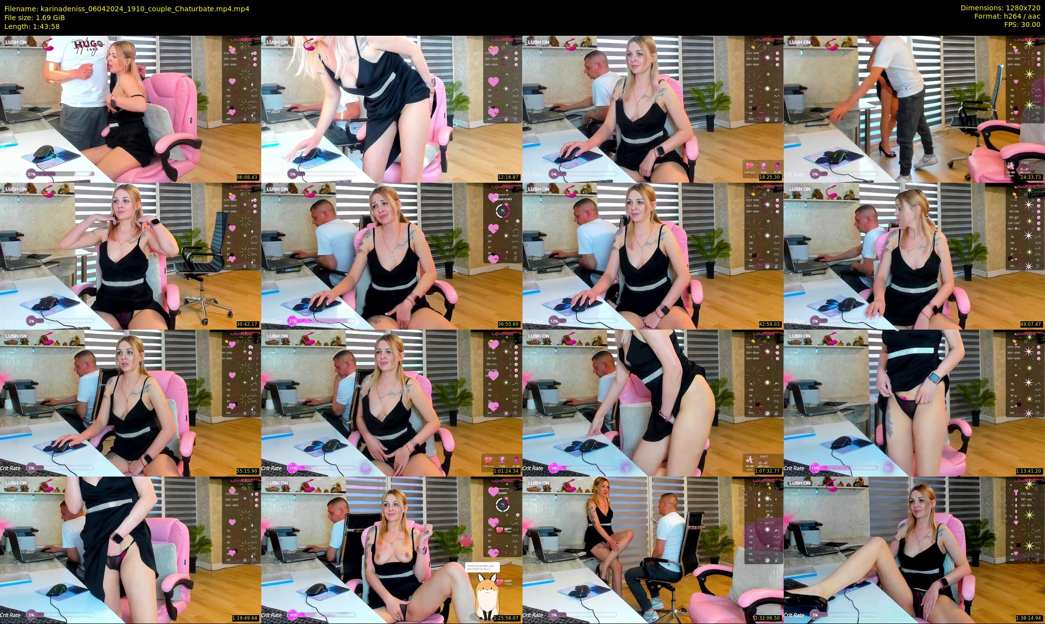karinadeniss — 104 minute Chaturbate couple cam show recording, 720p, Apr 6, 2024