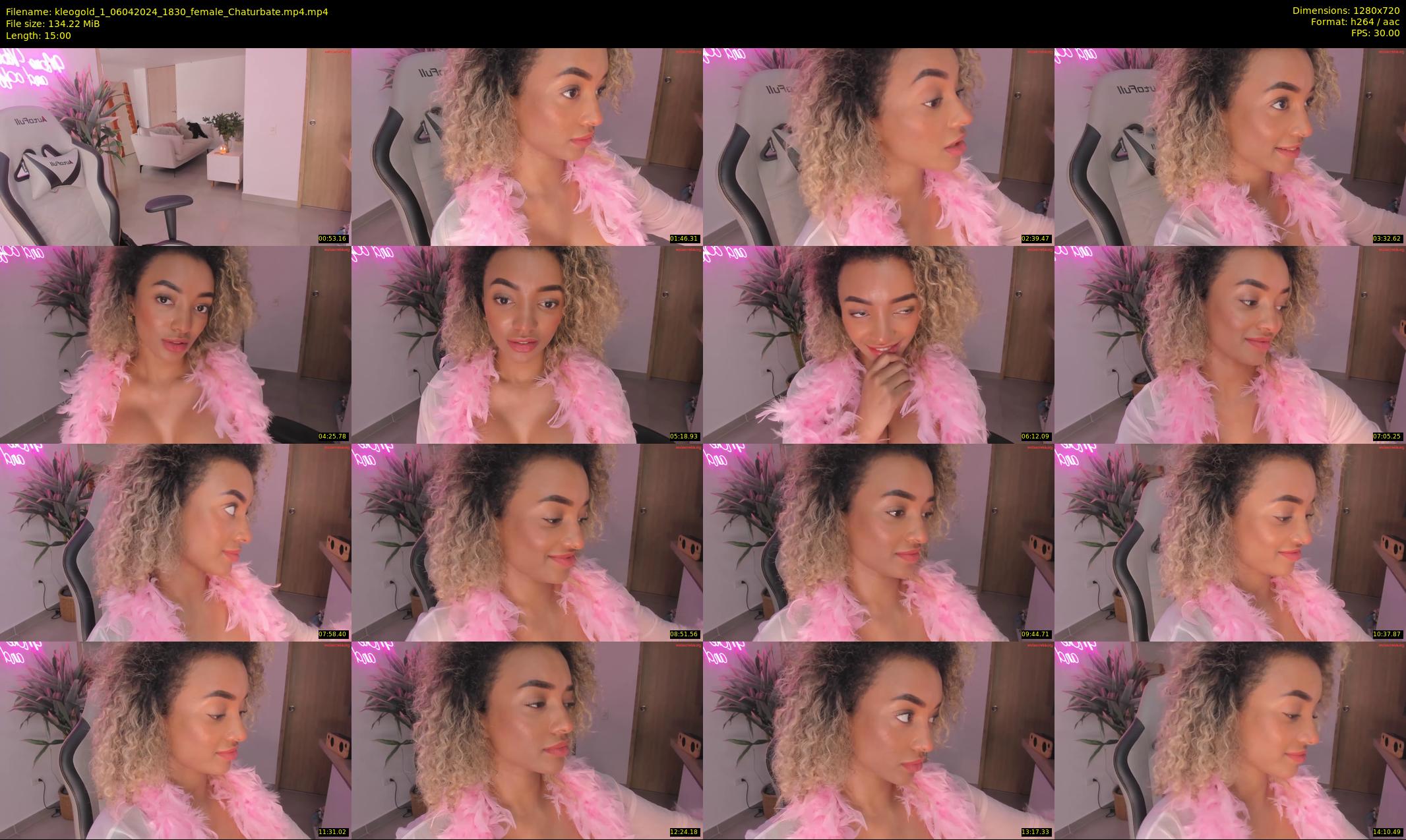 kleogold_1 — 15 minute Chaturbate female cam show recording, 720p, Apr 6, 2024