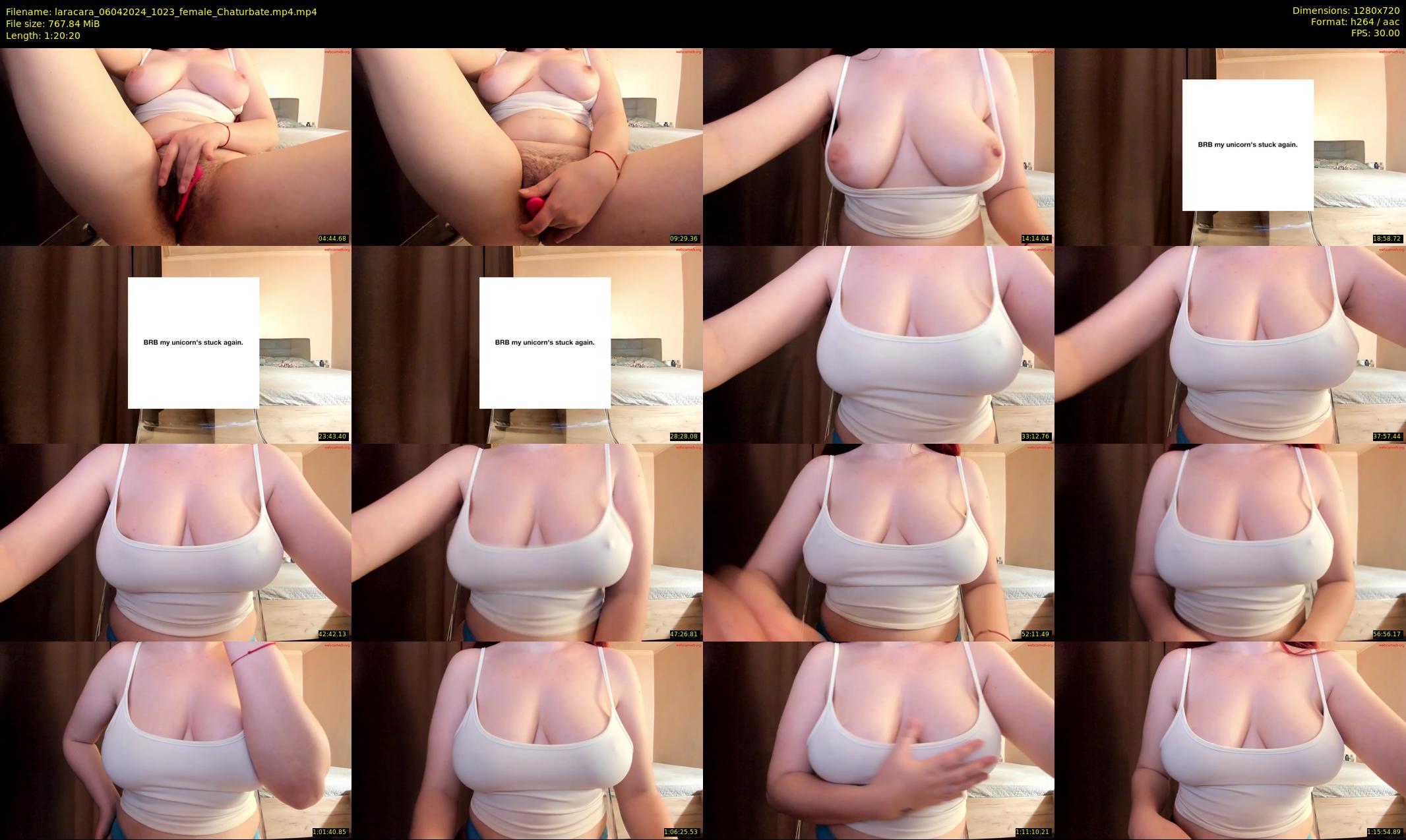 laracara — 81 minute Chaturbate female cam show recording, 720p, Apr 6, 2024