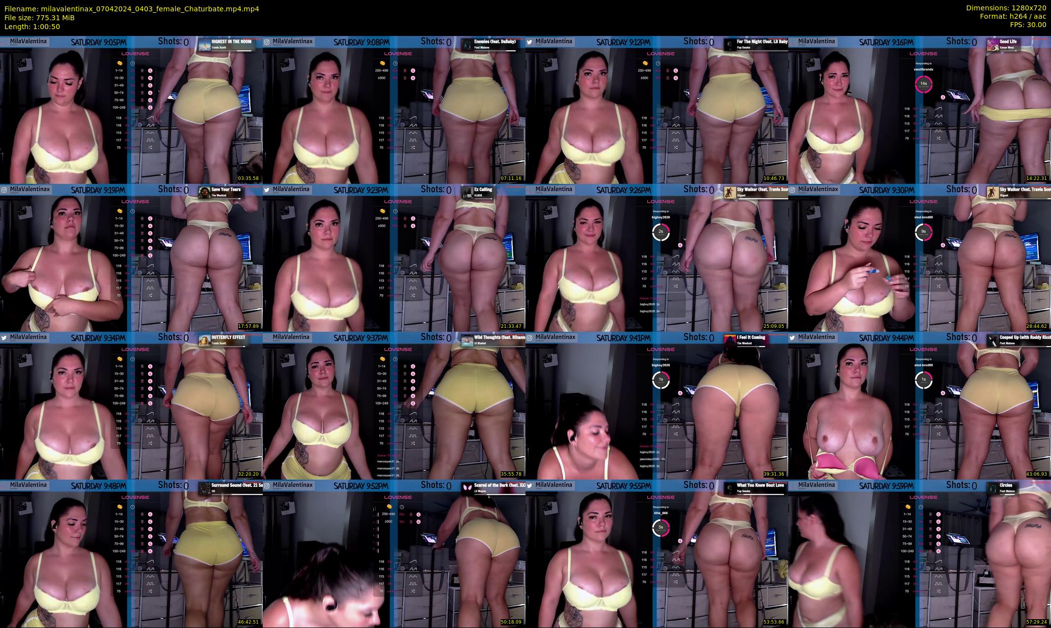 milavalentinax — 61 minute Chaturbate female cam show recording, 720p, Apr 7, 2024