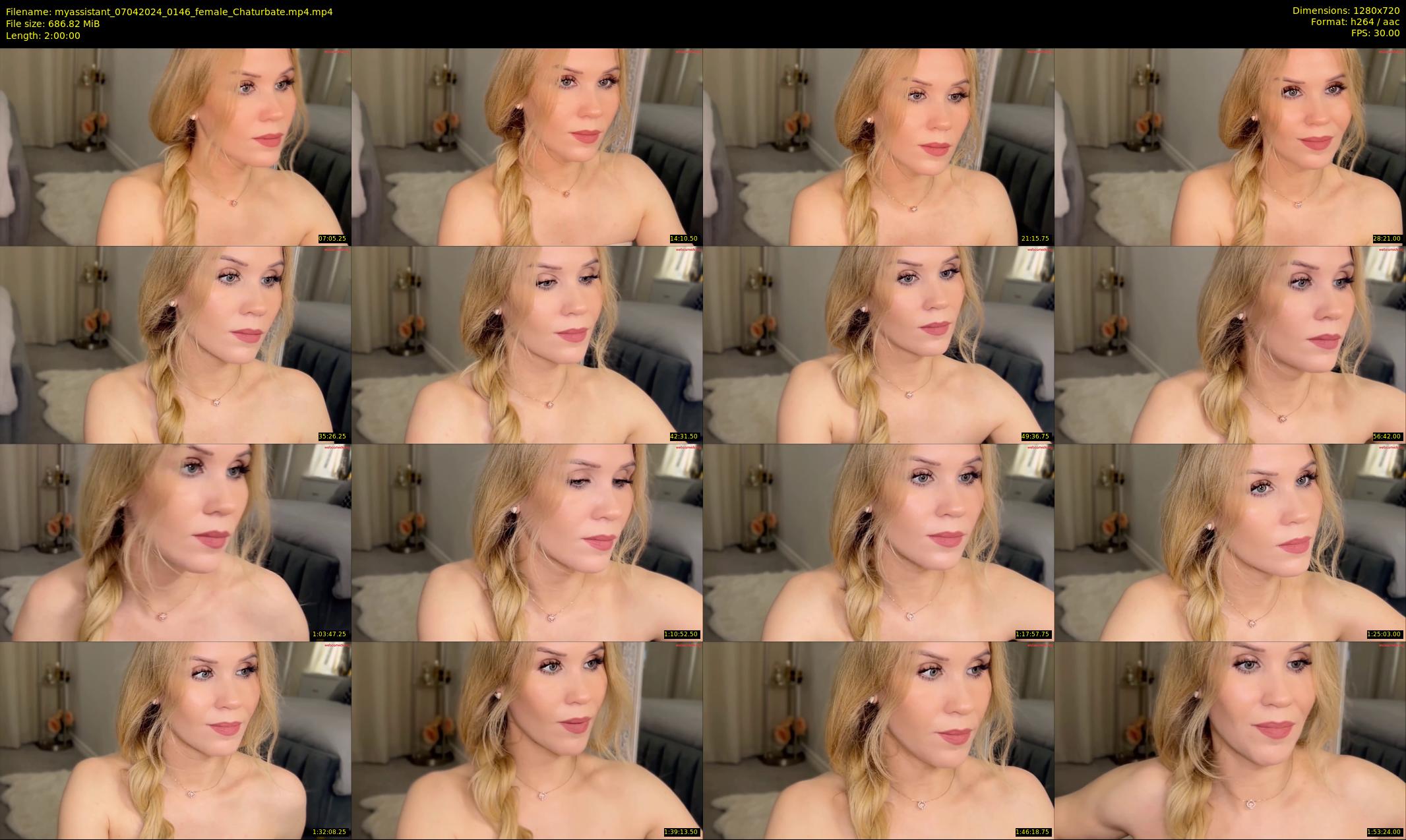 myassistant — 120 minute Chaturbate female cam show recording, 720p, Apr 7, 2024