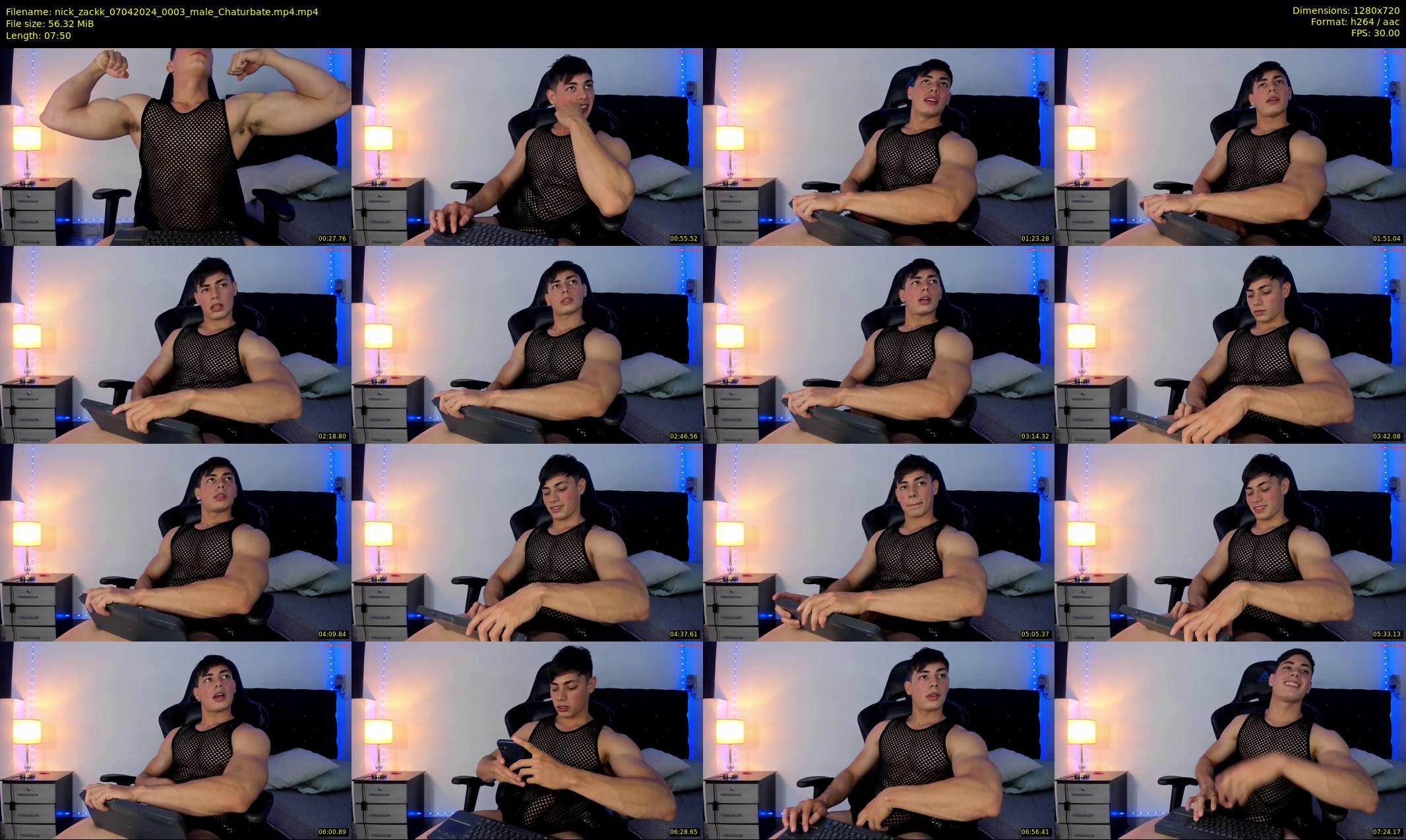 nick_zackk — 8 minute Chaturbate male cam show recording, 720p, Apr 7, 2024
