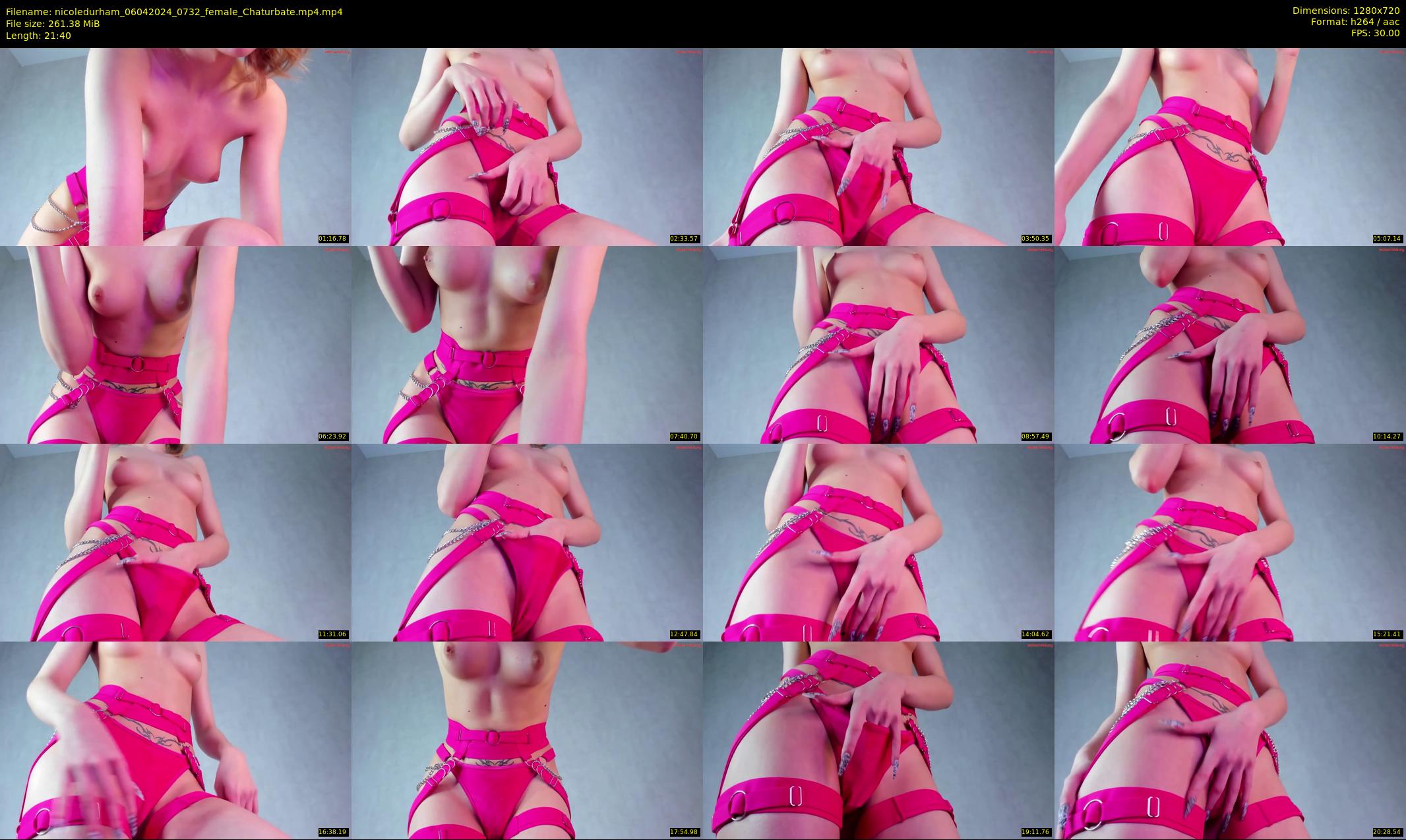 nicoledurham — 22 minute Chaturbate female cam show recording, 720p, Apr 6, 2024