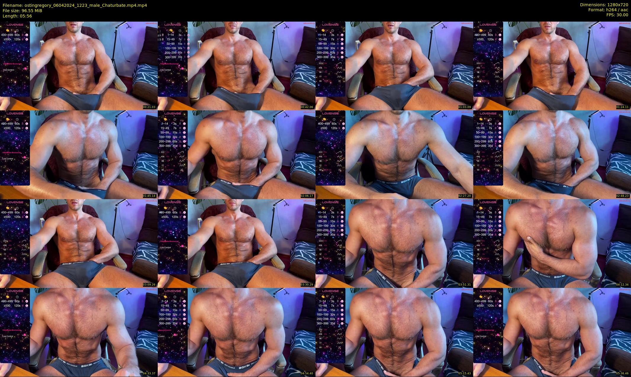 ostingregory — 6 minute Chaturbate male cam show recording, 720p, Apr 6, 2024