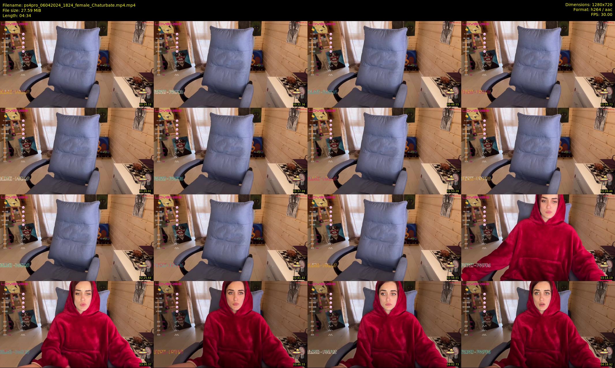 ps4pro — 5 minute Chaturbate female cam show recording, 720p, Apr 6, 2024