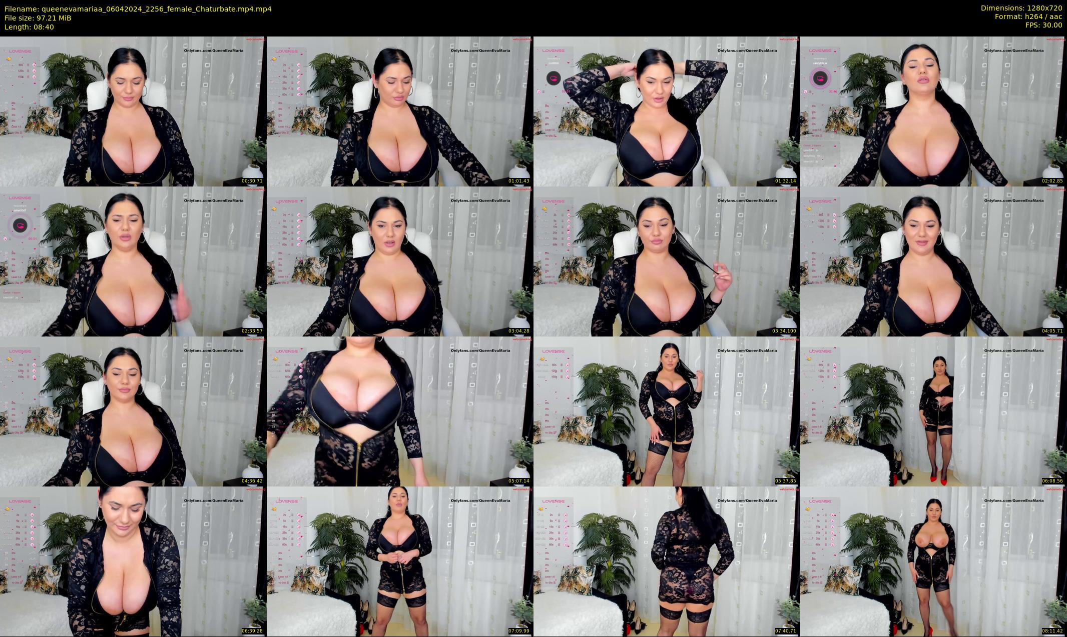 queenevamariaa — 9 minute Chaturbate female cam show recording, 720p, Apr 6, 2024