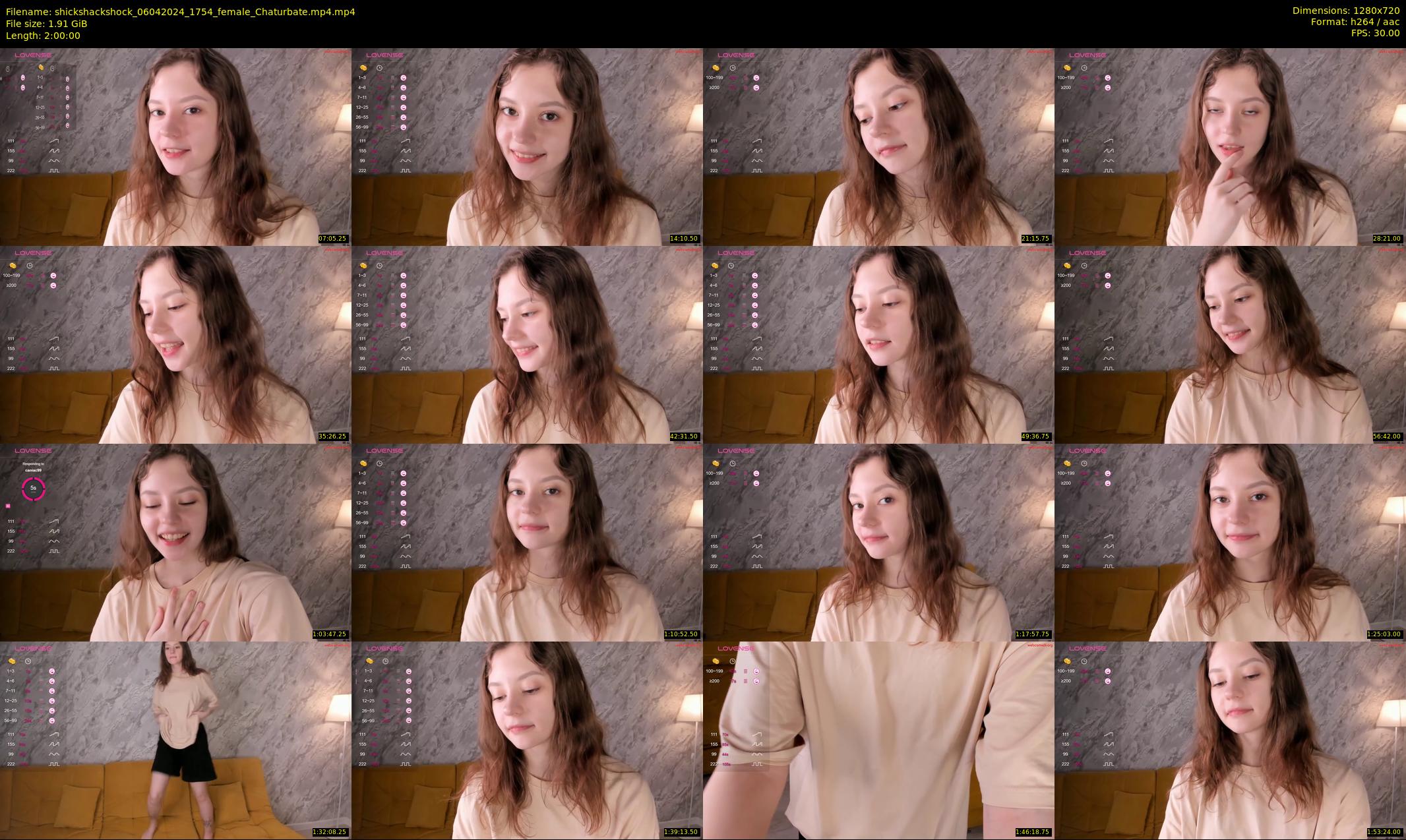 shickshackshock — 120 minute Chaturbate female cam show recording, 720p, Apr 6, 2024